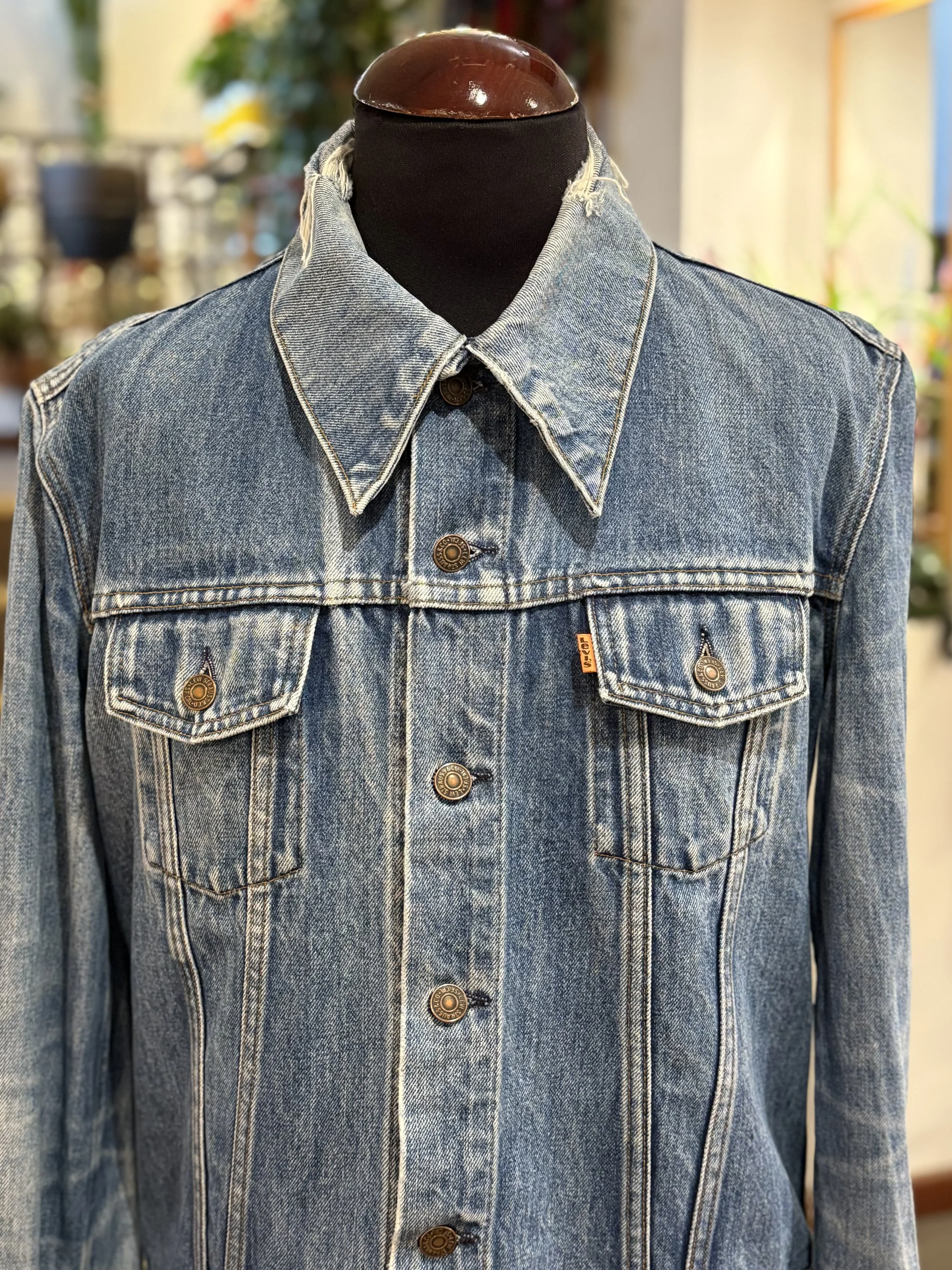 Vintage denim jacket de Levi Strauss orange tab años 70