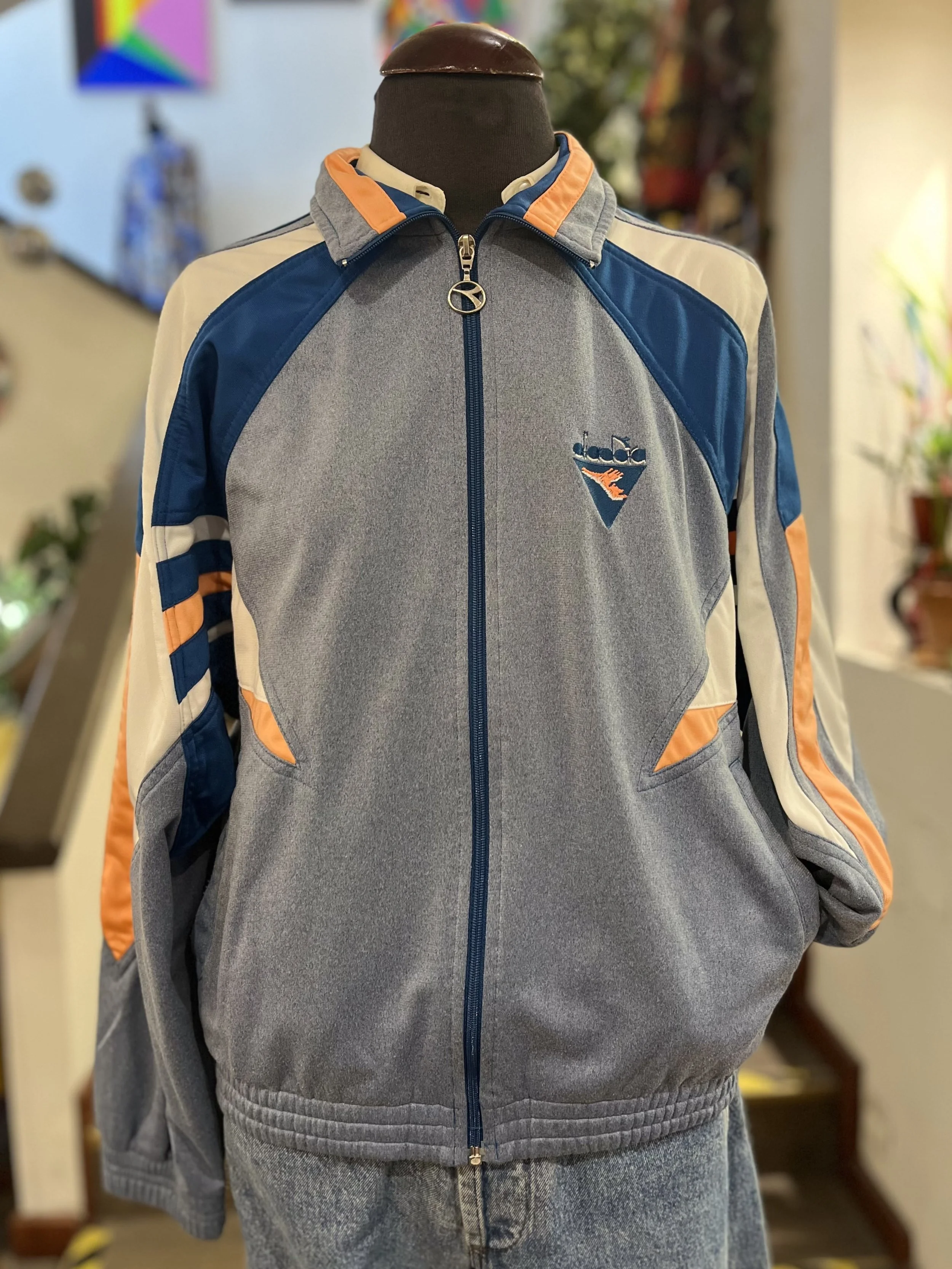 Chaqueta vintage deportiva Diadora años 90 sportswear vintage jacket