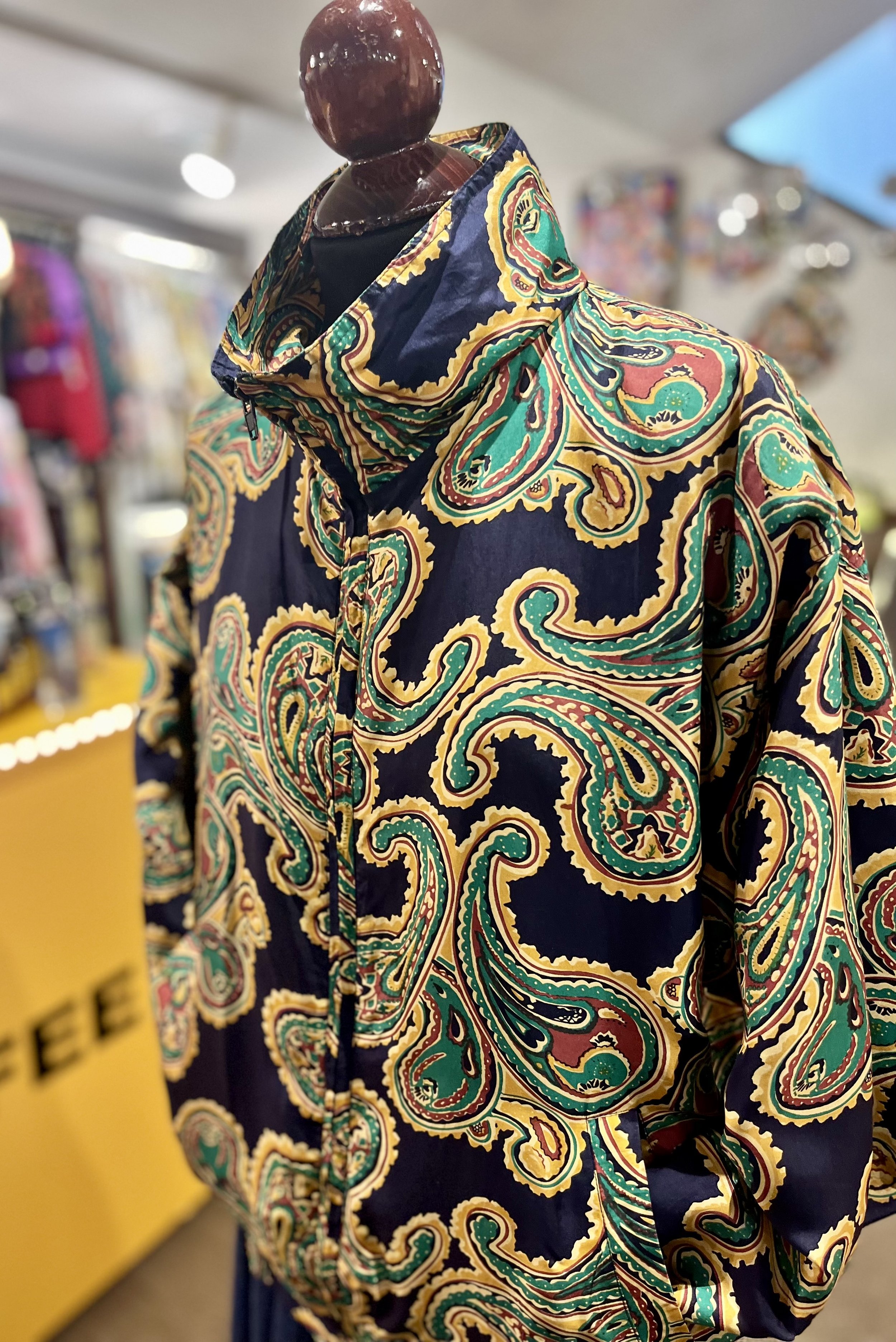 Crazy jacket vintage estampado paisley años 90