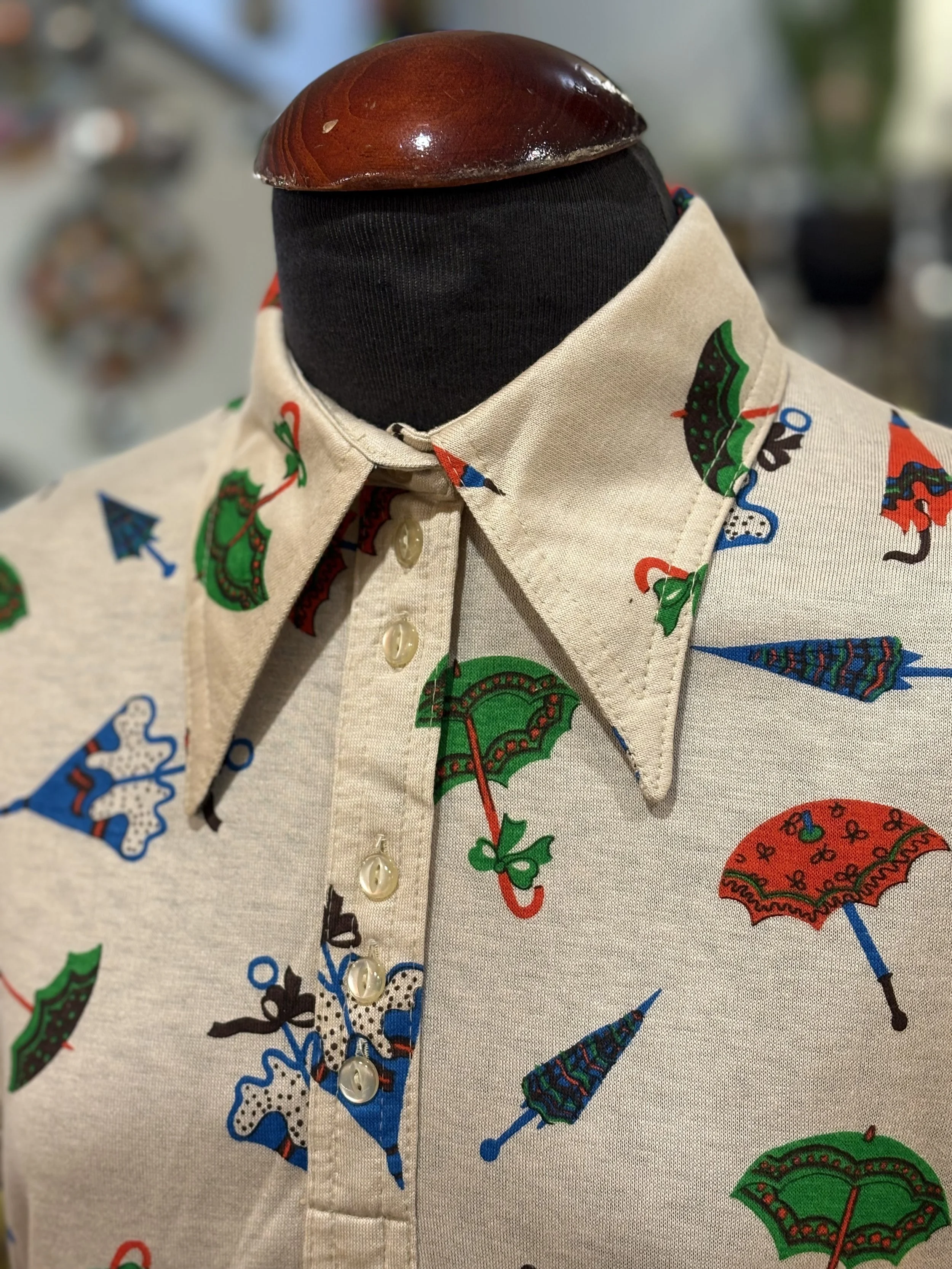 Camisa polera vintage TGL Stockholm años 70 manga corta