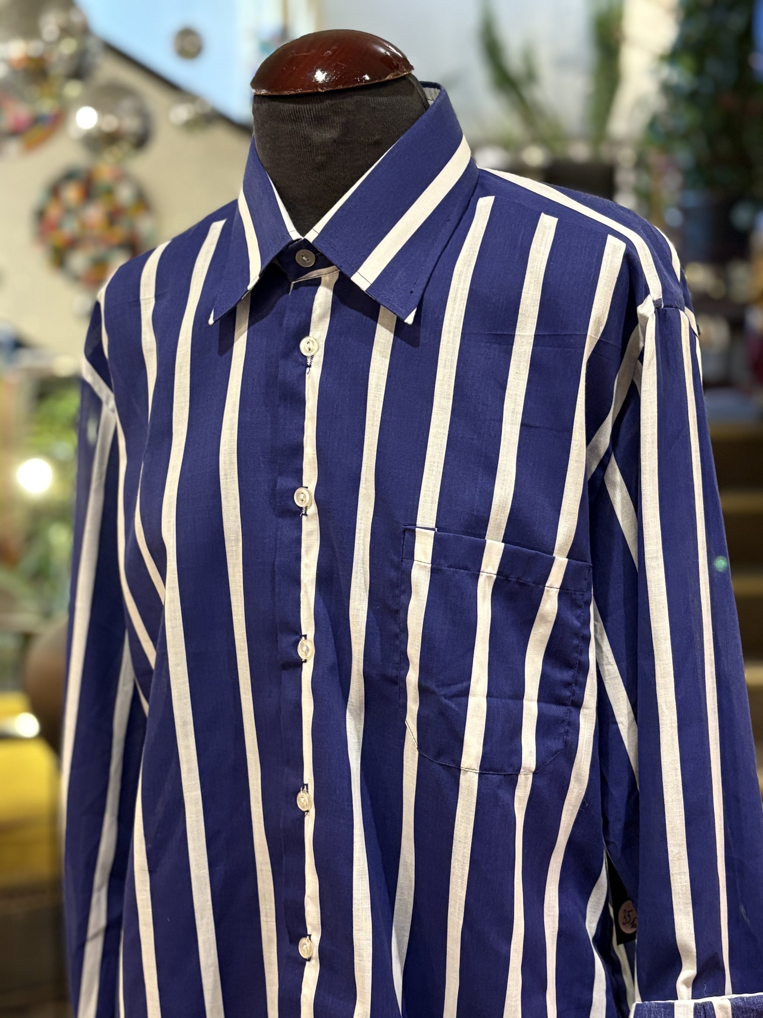 Camisa vintage de vestir años 70 rayas
