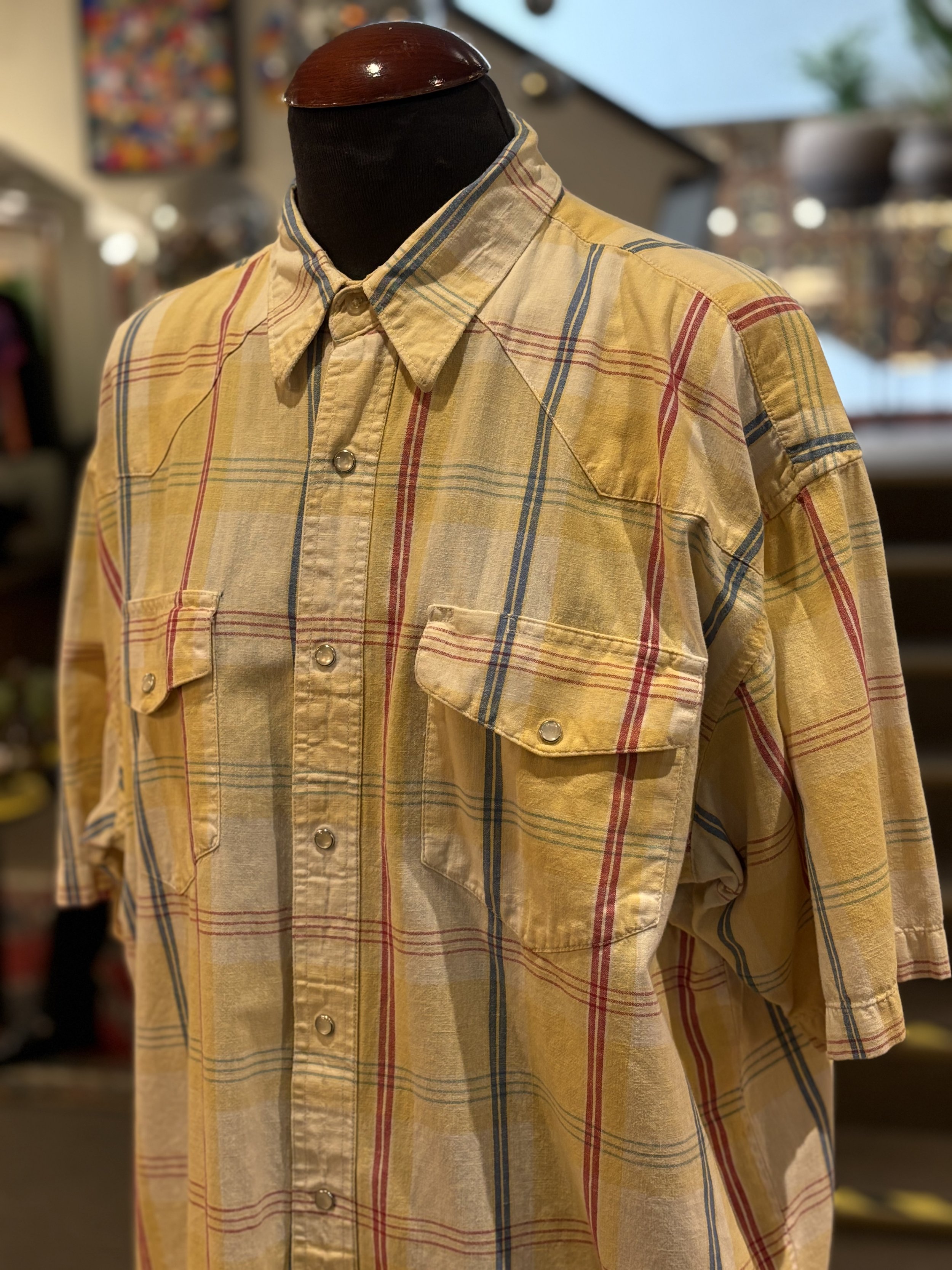 Camisa vintage western corte cowboy Wrangler
