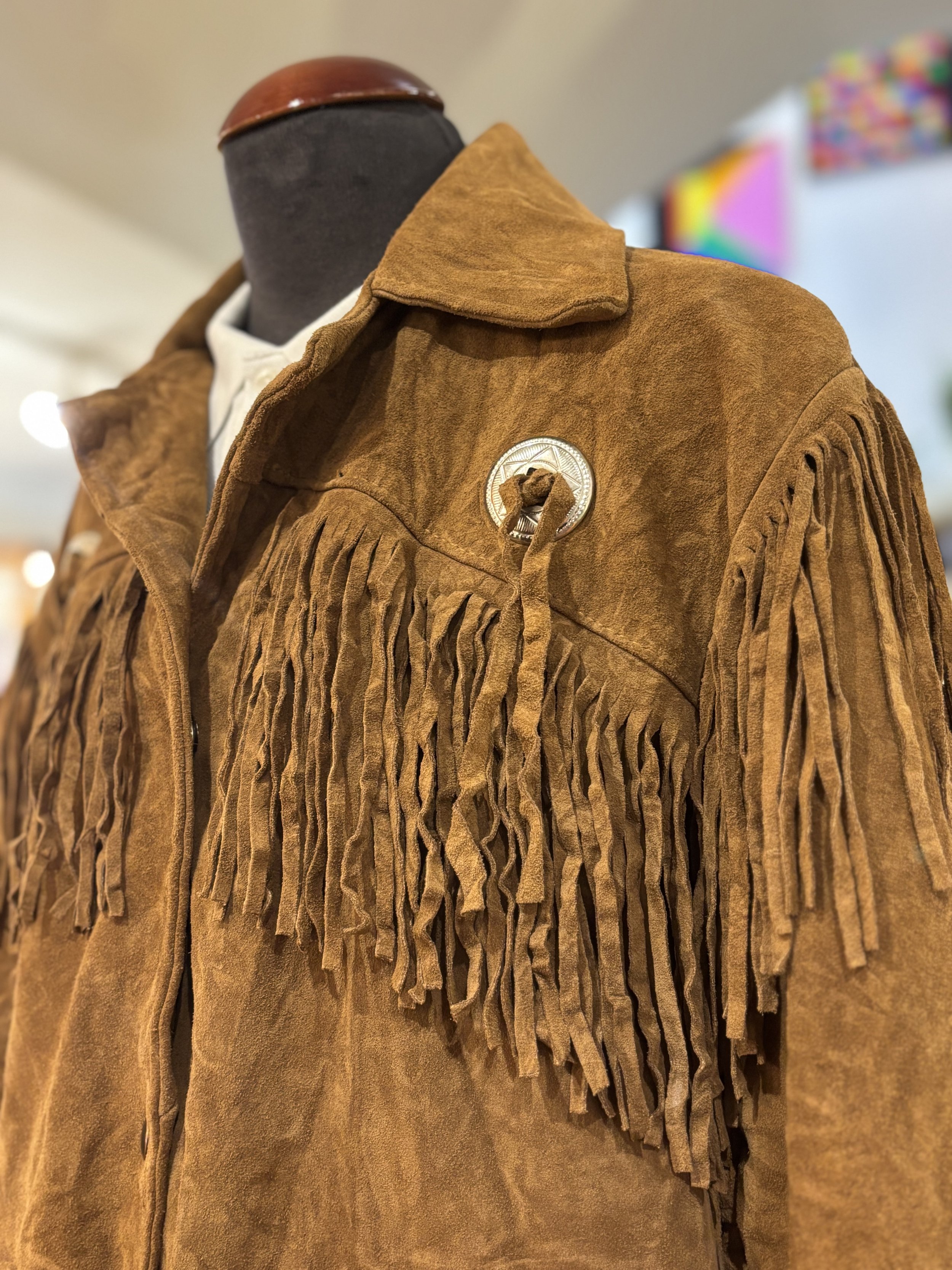 Chaqueta vintage de ante western Excelled made in Usa años 70