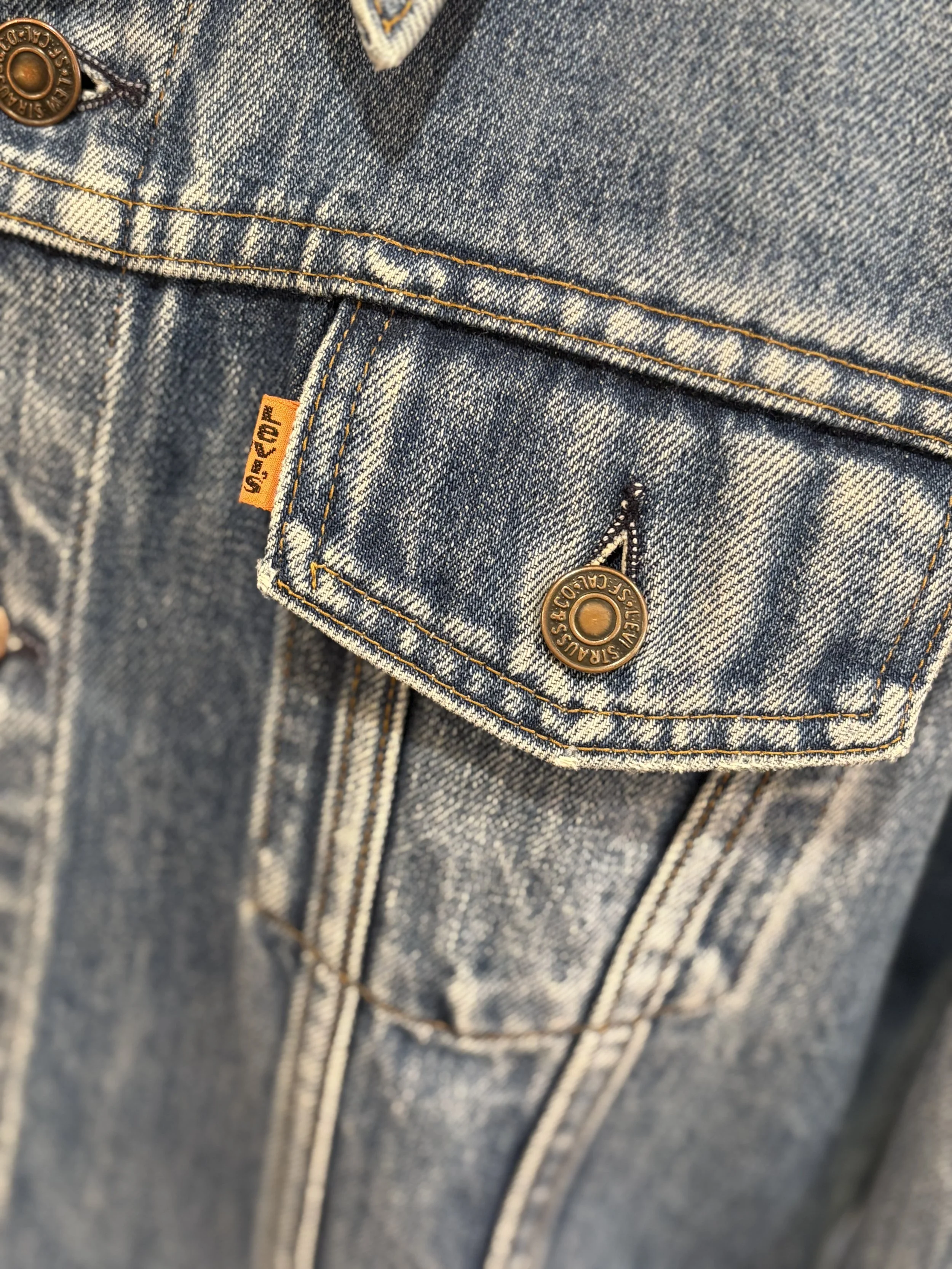Vintage denim jacket de Levi Strauss orange tab años 70