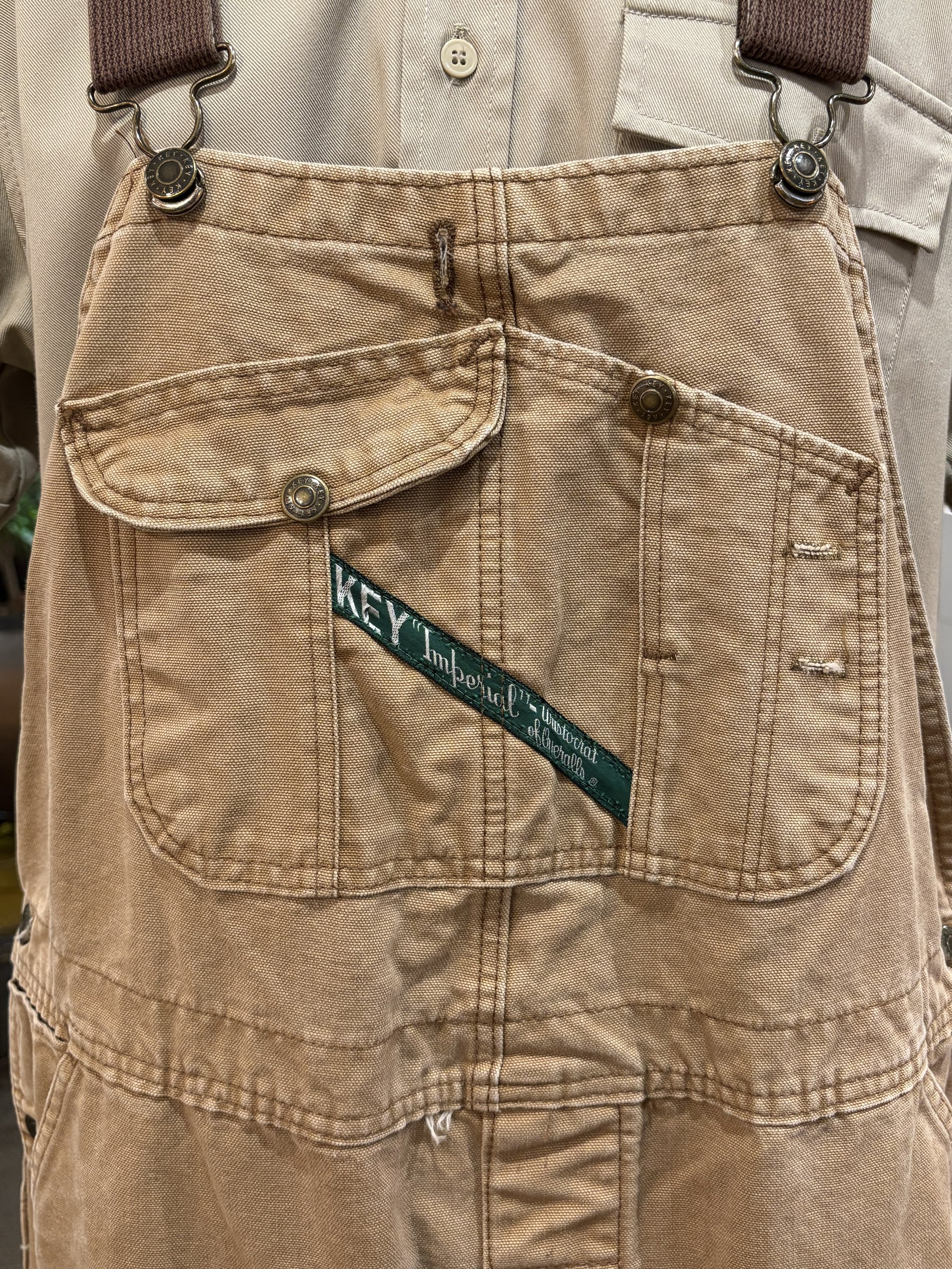 Peto vintage original Key Imperial de algodón grueso overalls vintage made in USA