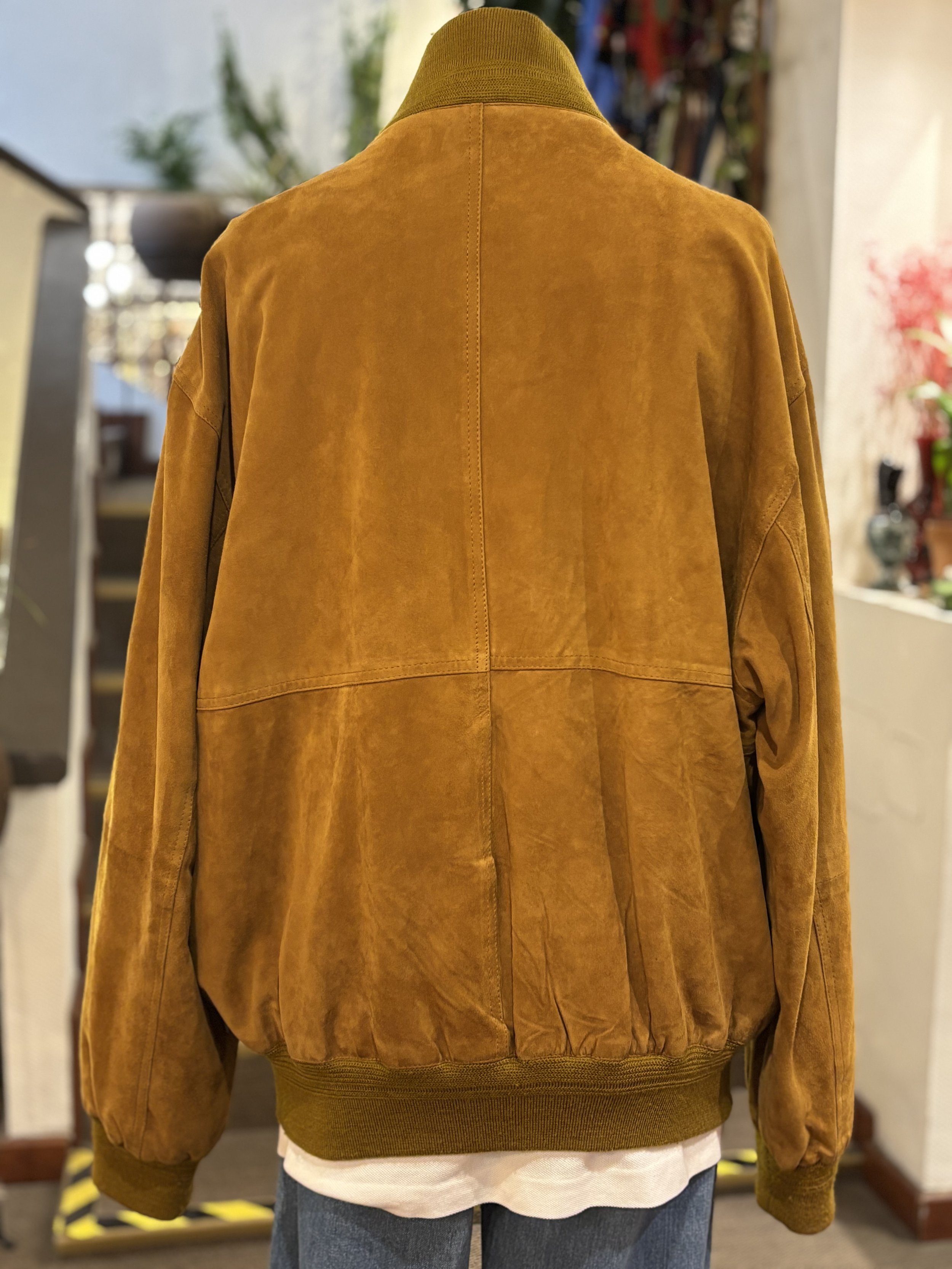 Chaqueta vintage de ante sude jacket vintage parte posterior