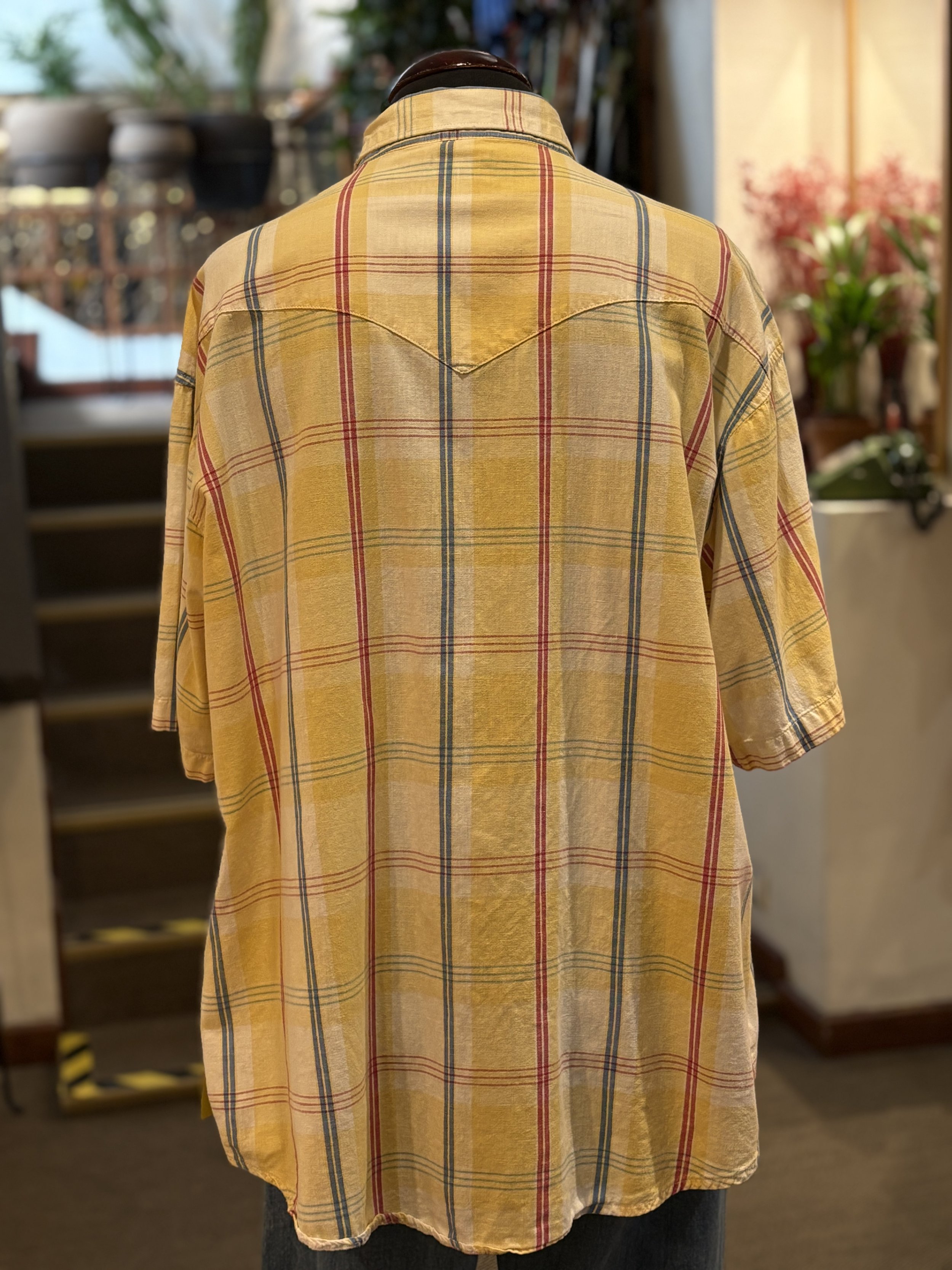 Camisa vintage western corte cowboy Wrangler