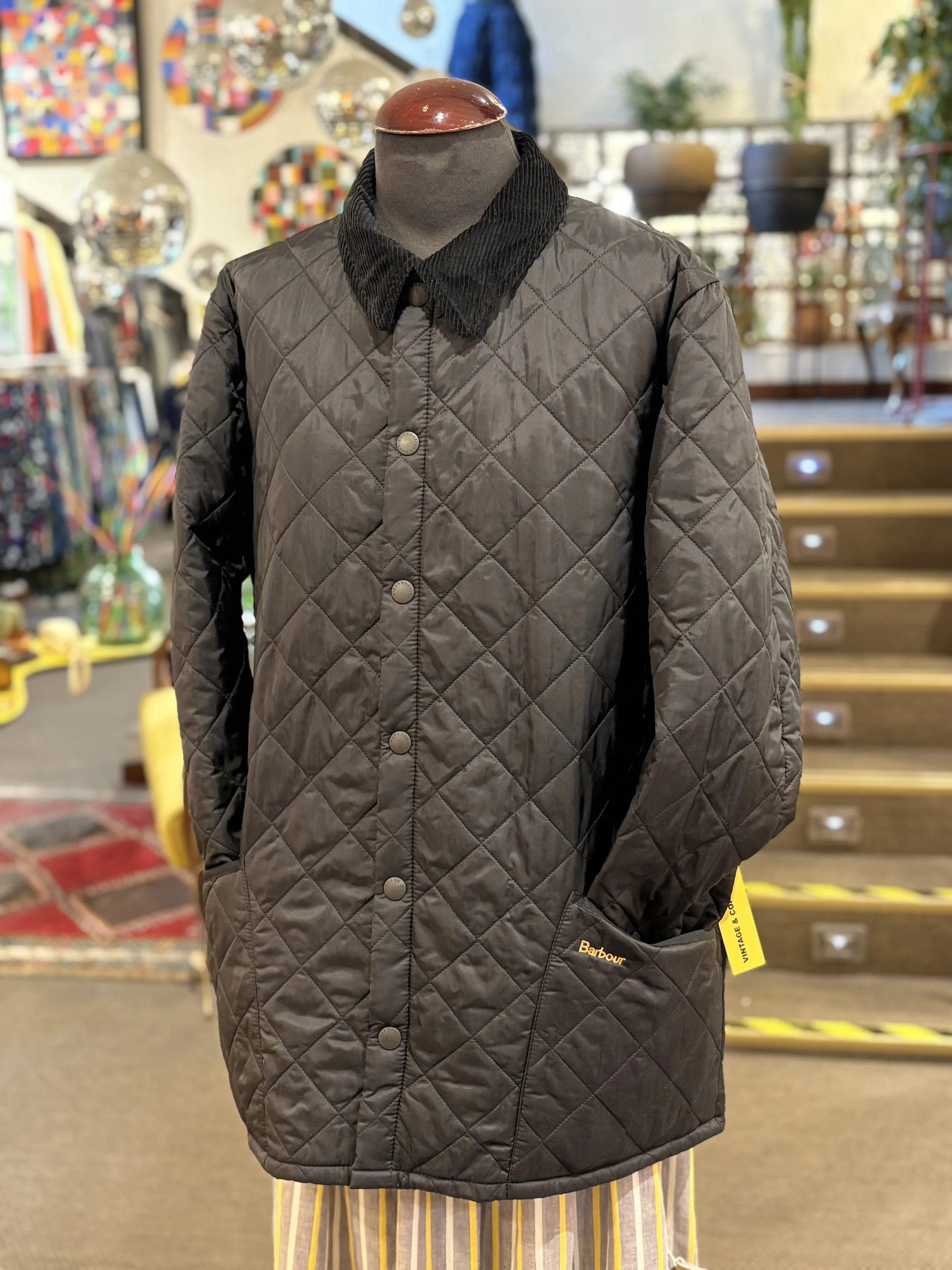Chaqueta acolchada de Barbour color negro quilted jacket barbou