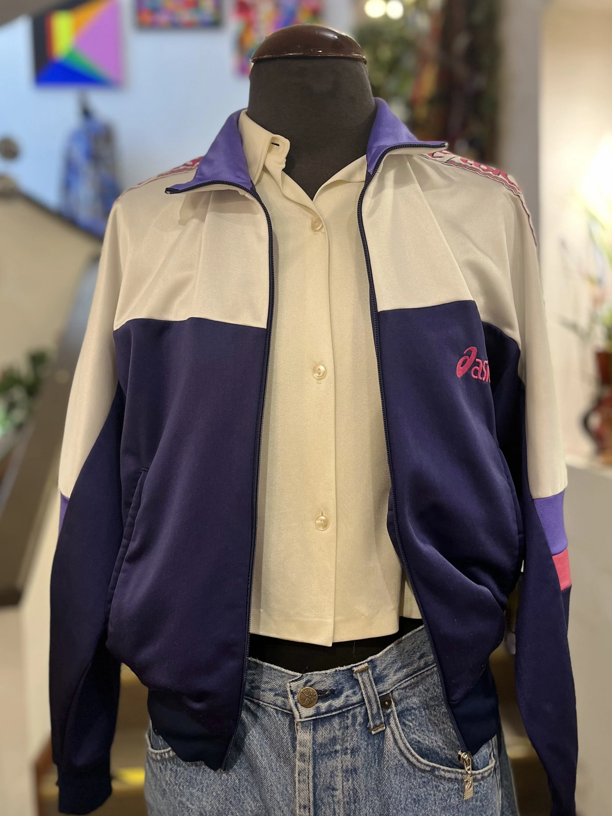 Chaqueta vintage deportiva de Asics años 90 made in Italy sportswear jacket