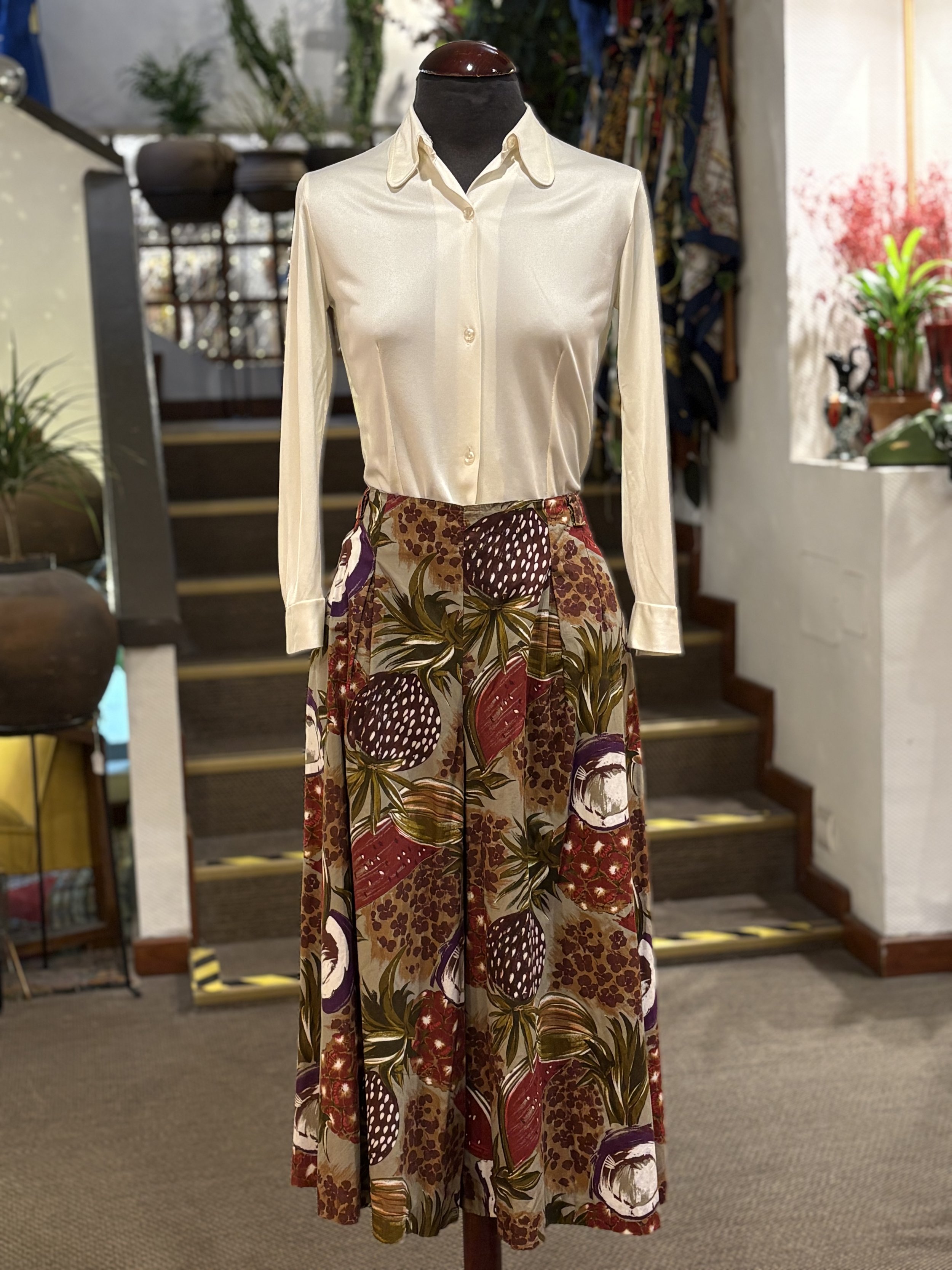 Falda pantalon vintage años 80