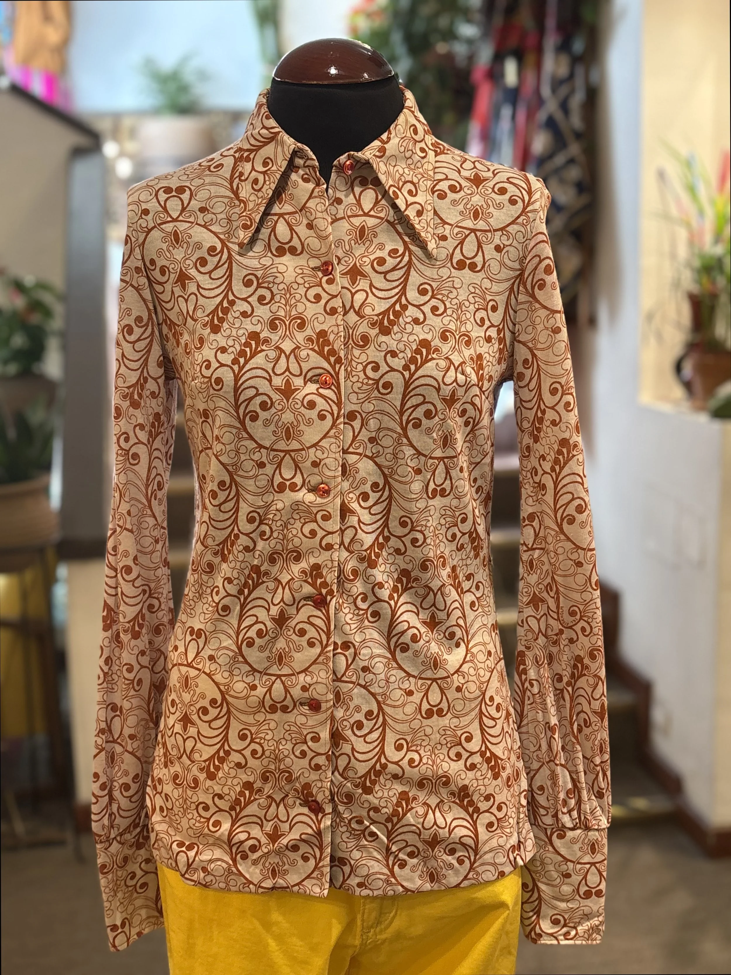 Camisa vintage TGL STOCKHOLM años 70 manga larga vintage shirts