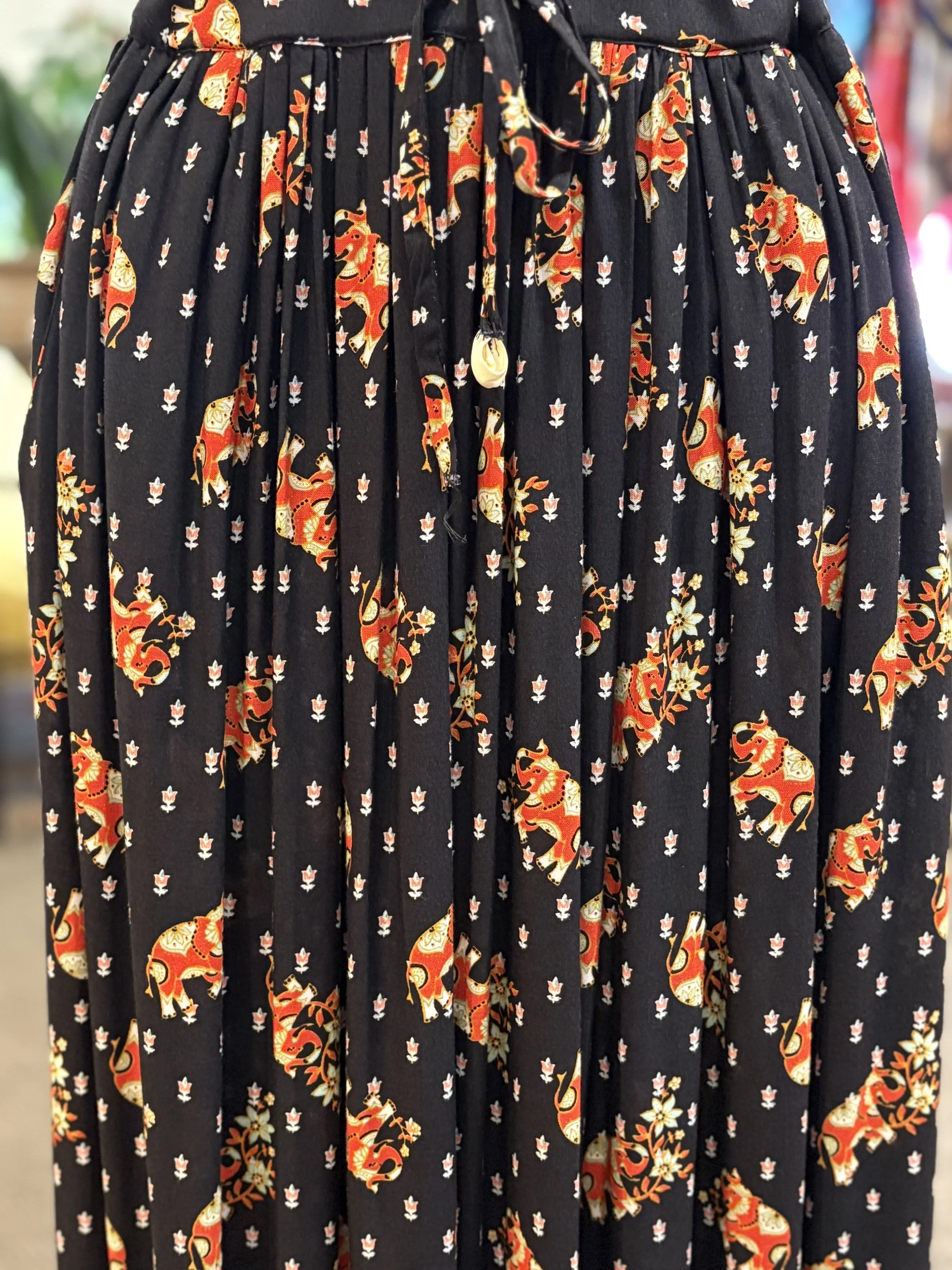 Falda maxi vintage años 90 made in india
