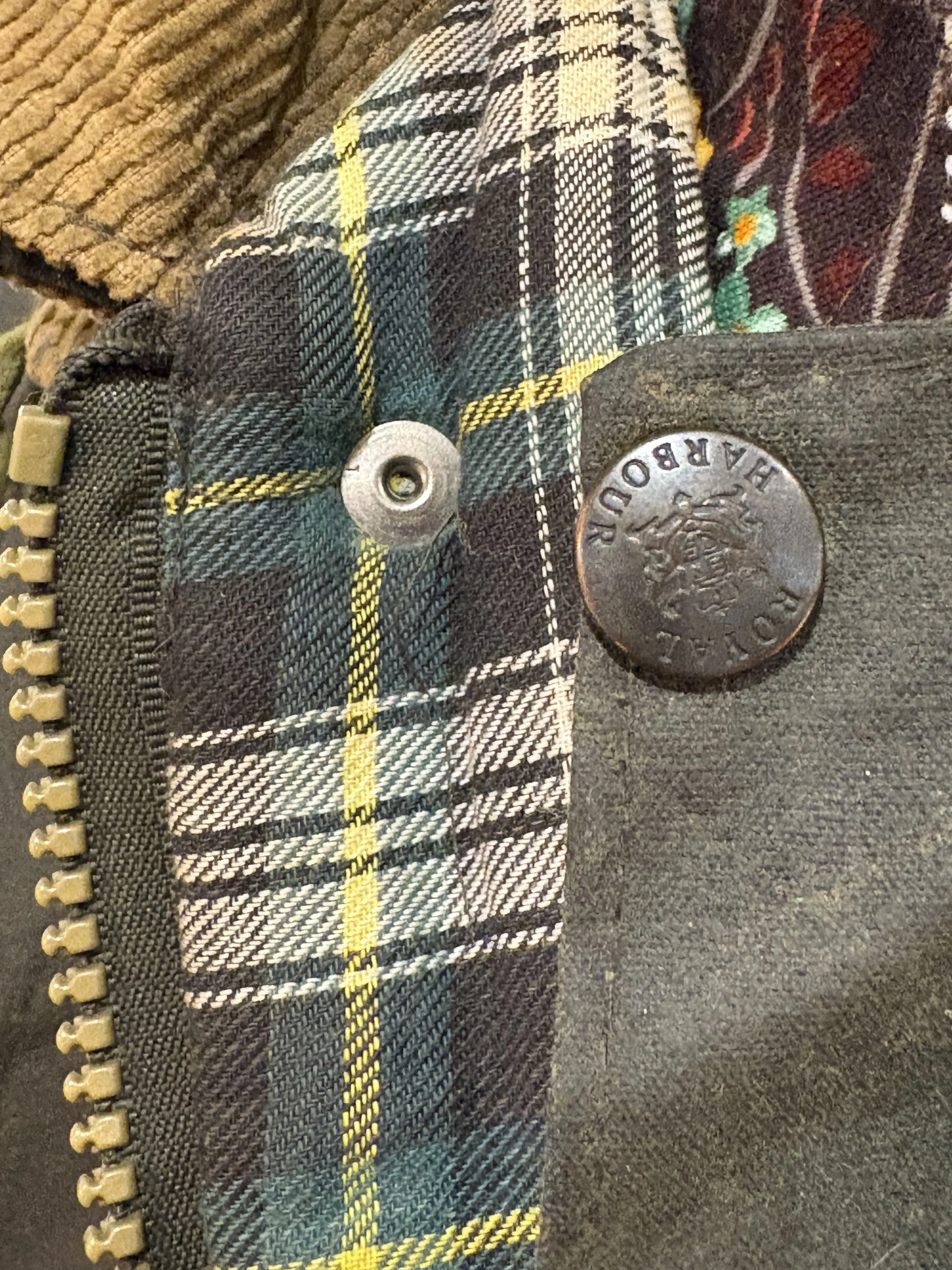Chaqueta vintage encerada de Royal Harbour años 90 made in england