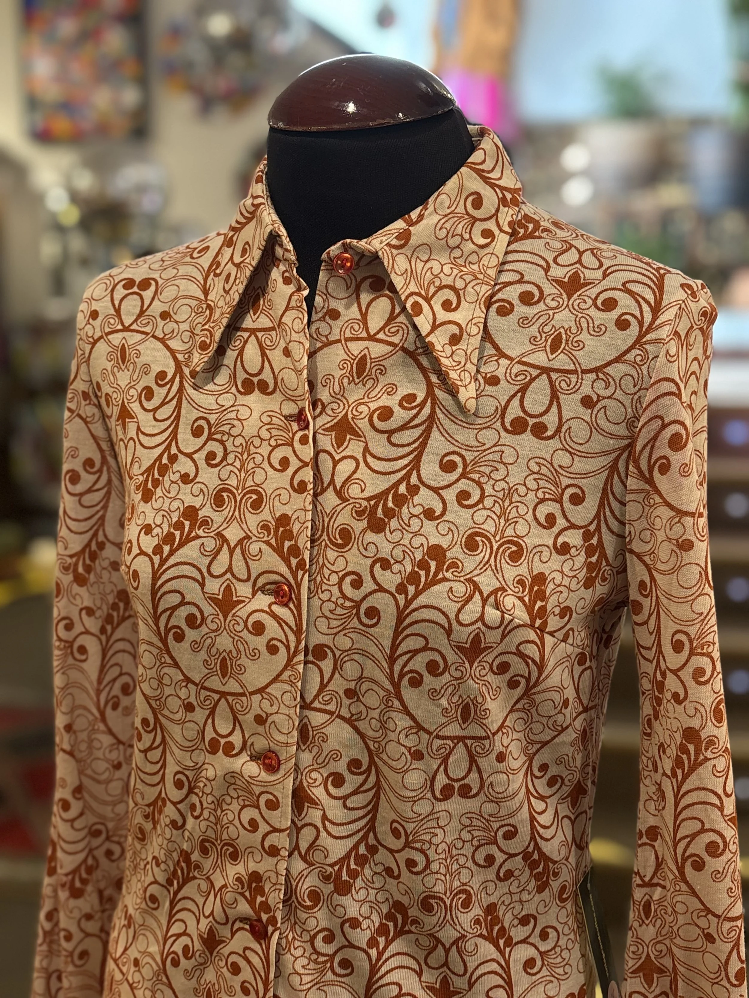Camisa vintage TGL STOCKHOLM años 70 manga larga vintage shirts