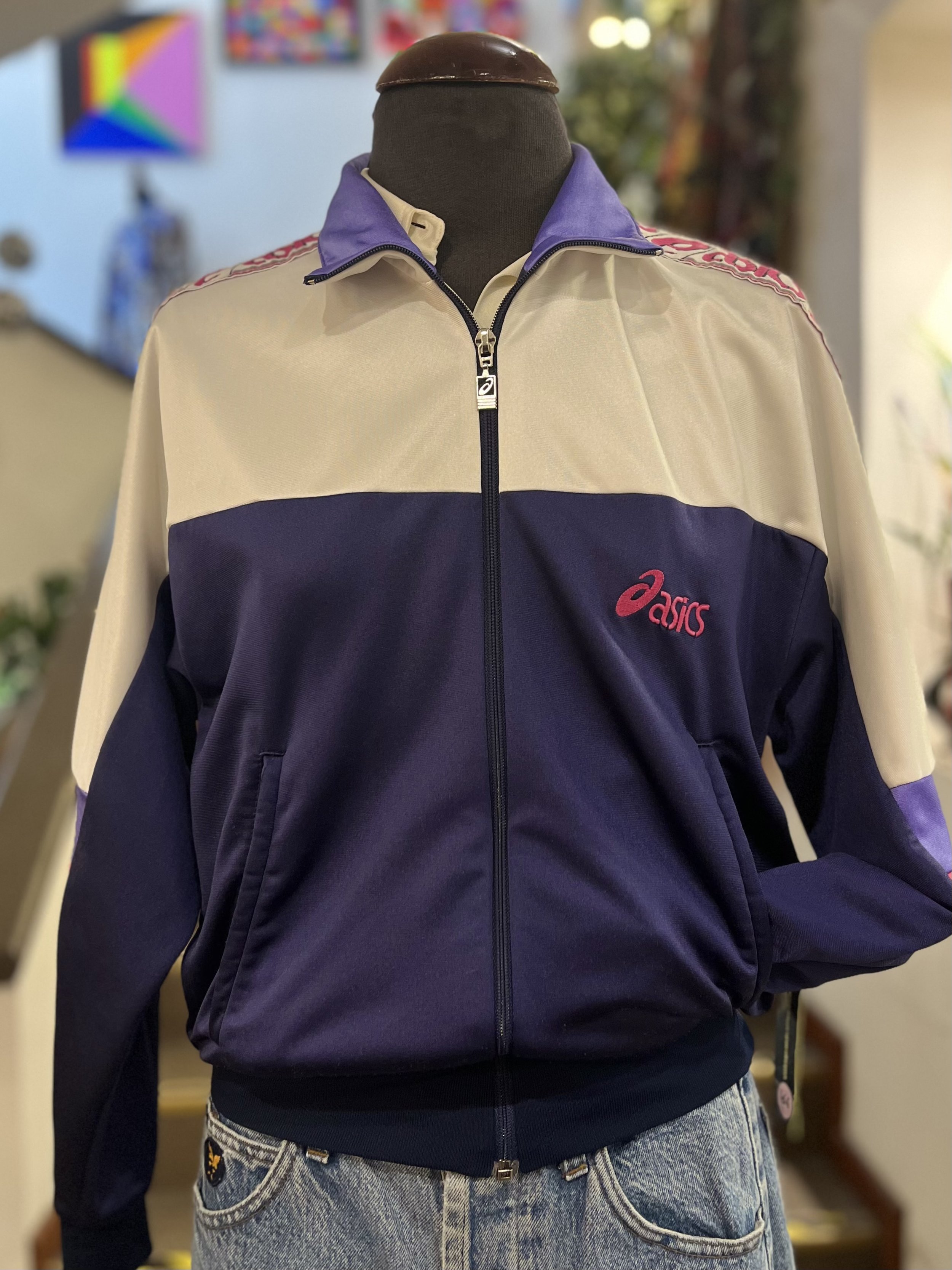 Chaqueta vintage deportiva de Asics años 90 made in Italy sportswear jacket