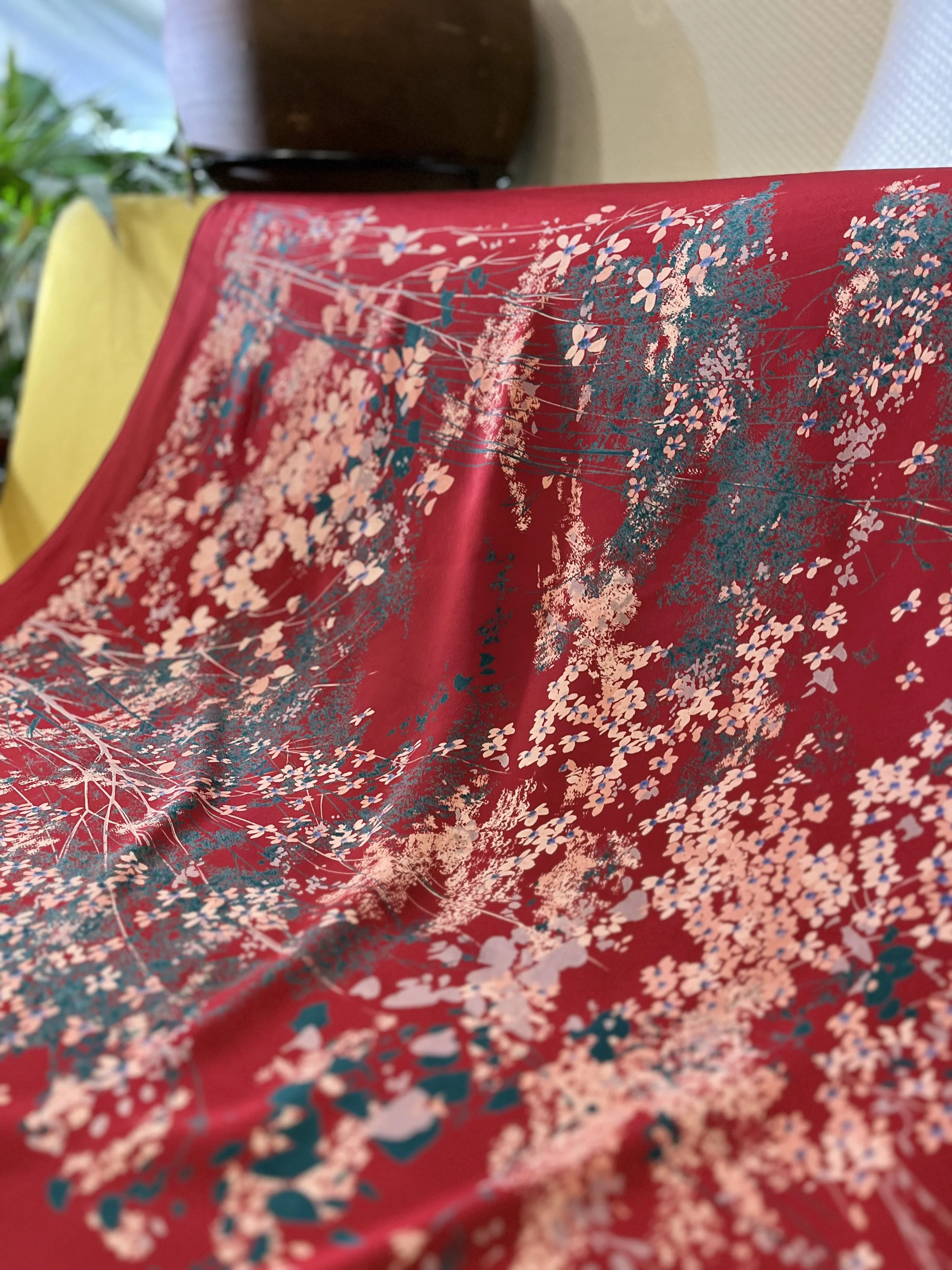 Pañuelo vintage de seda made in france