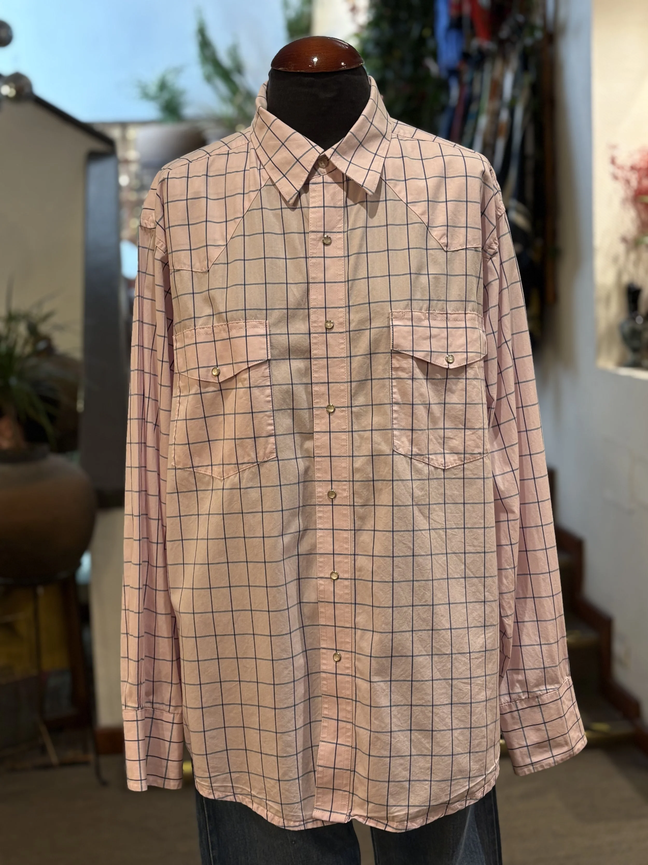 Camisa vintage western cowboy cut Wrangler