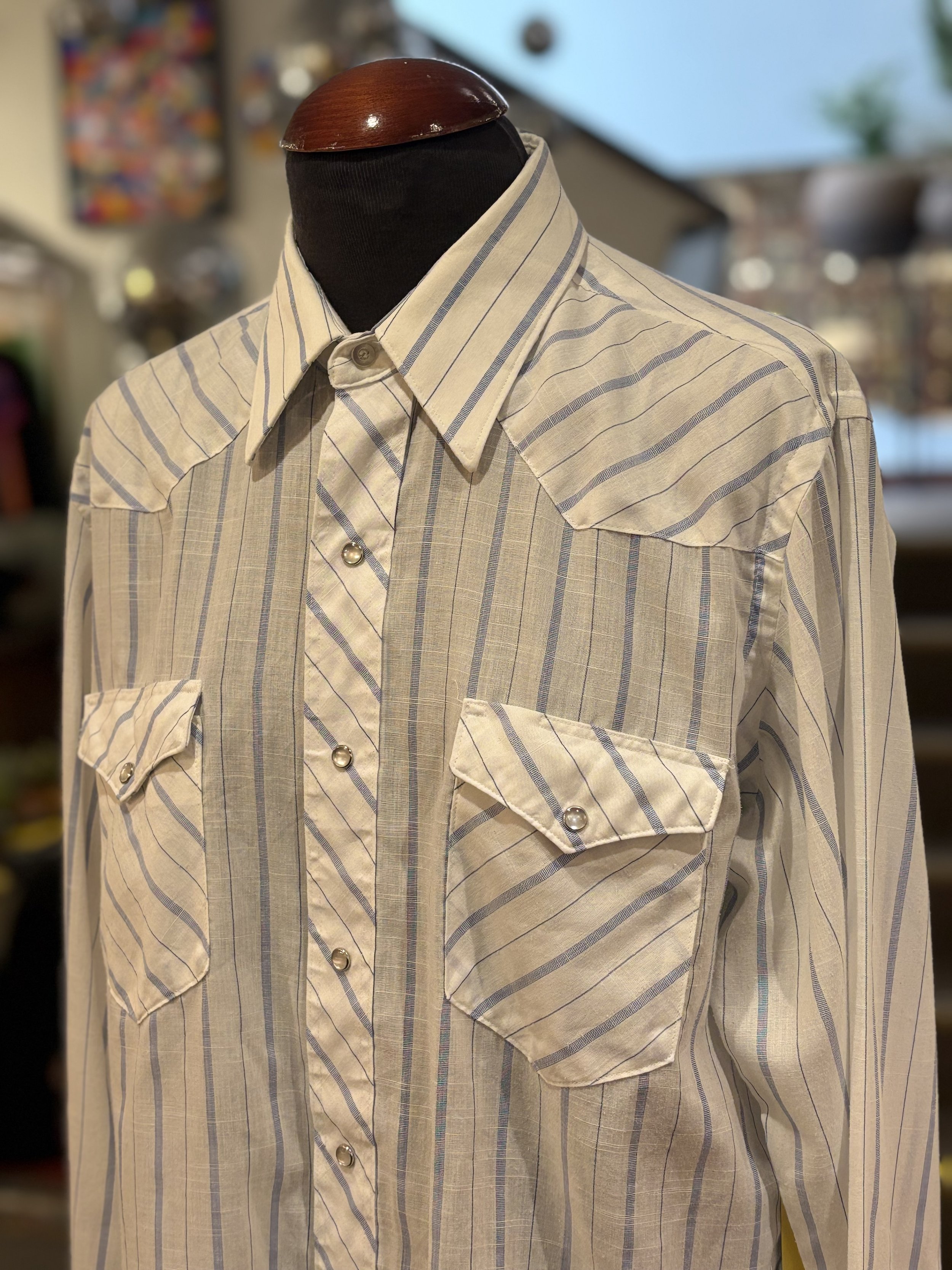 Camisa vintage western cowboy cut Wrangler USA