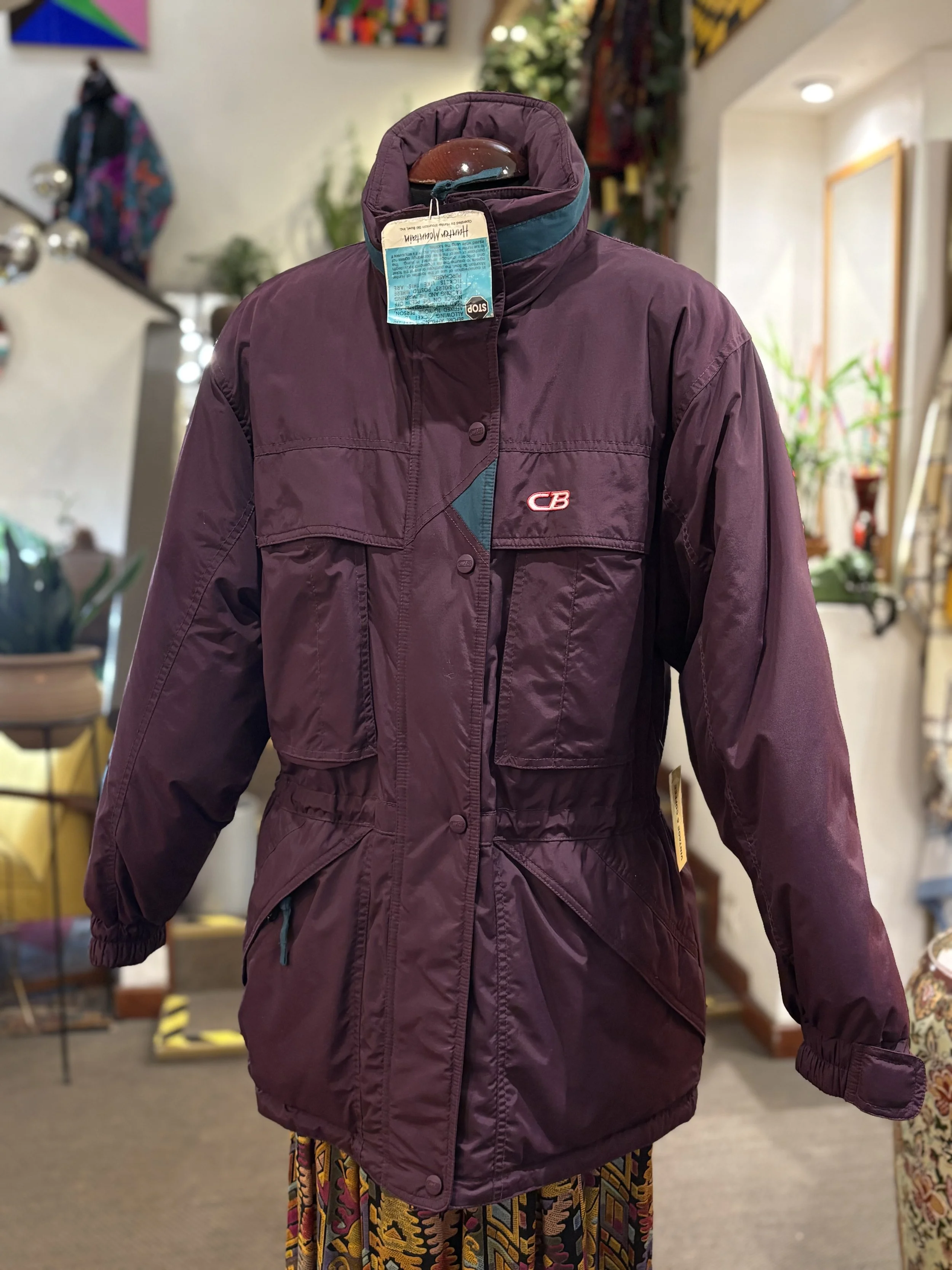 Chaqueta vintage de esquí CB Sport de plumón y pluma años 90