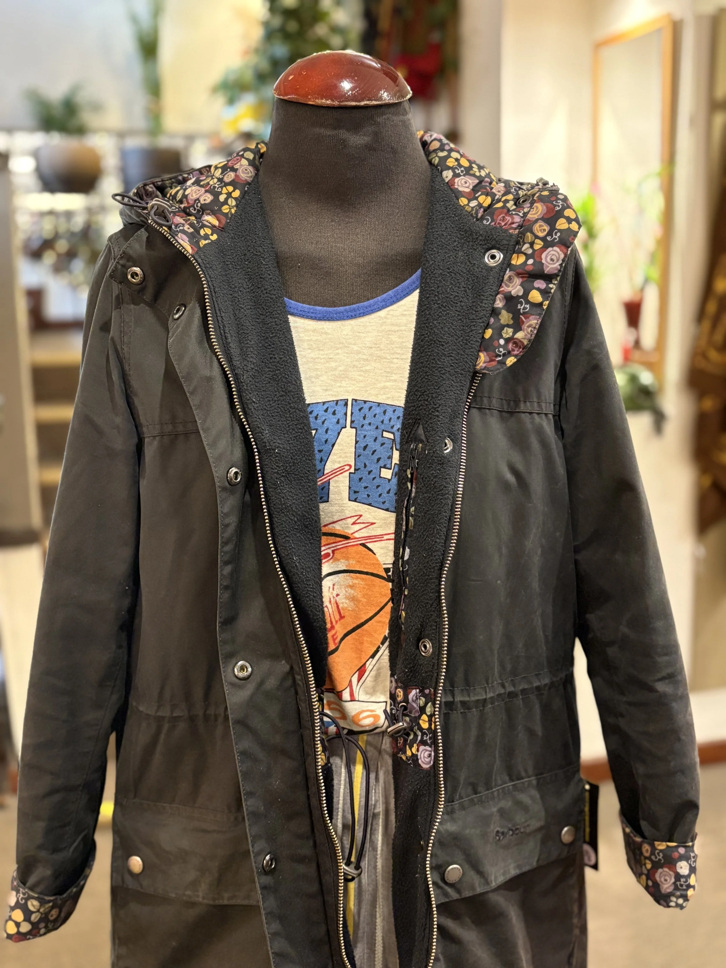 Barbour wax jacket 100% algodón encerado chaqueta encerada de barbour con capucha mujer