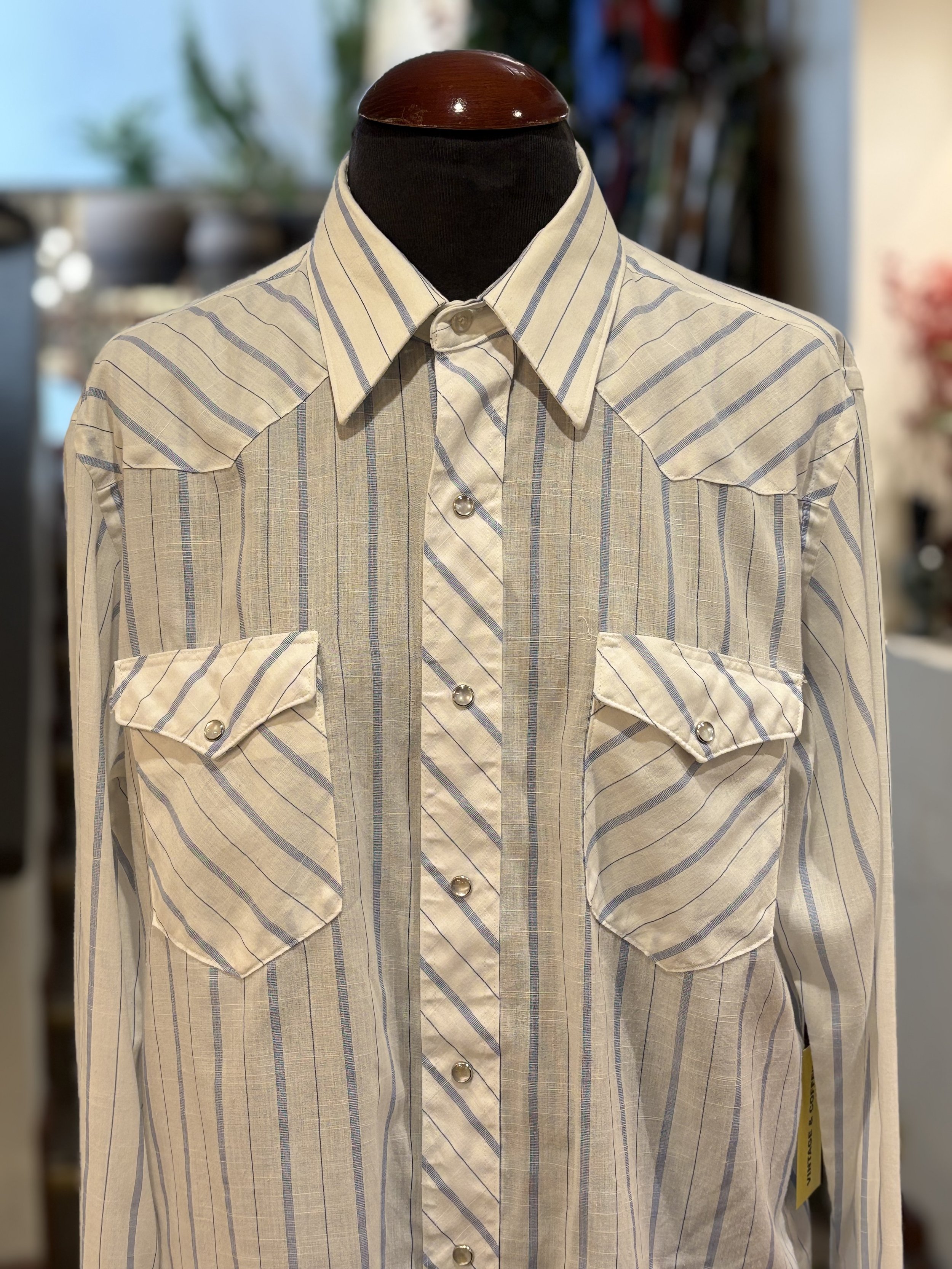 Camisa vintage western cowboy cut Wrangler USA