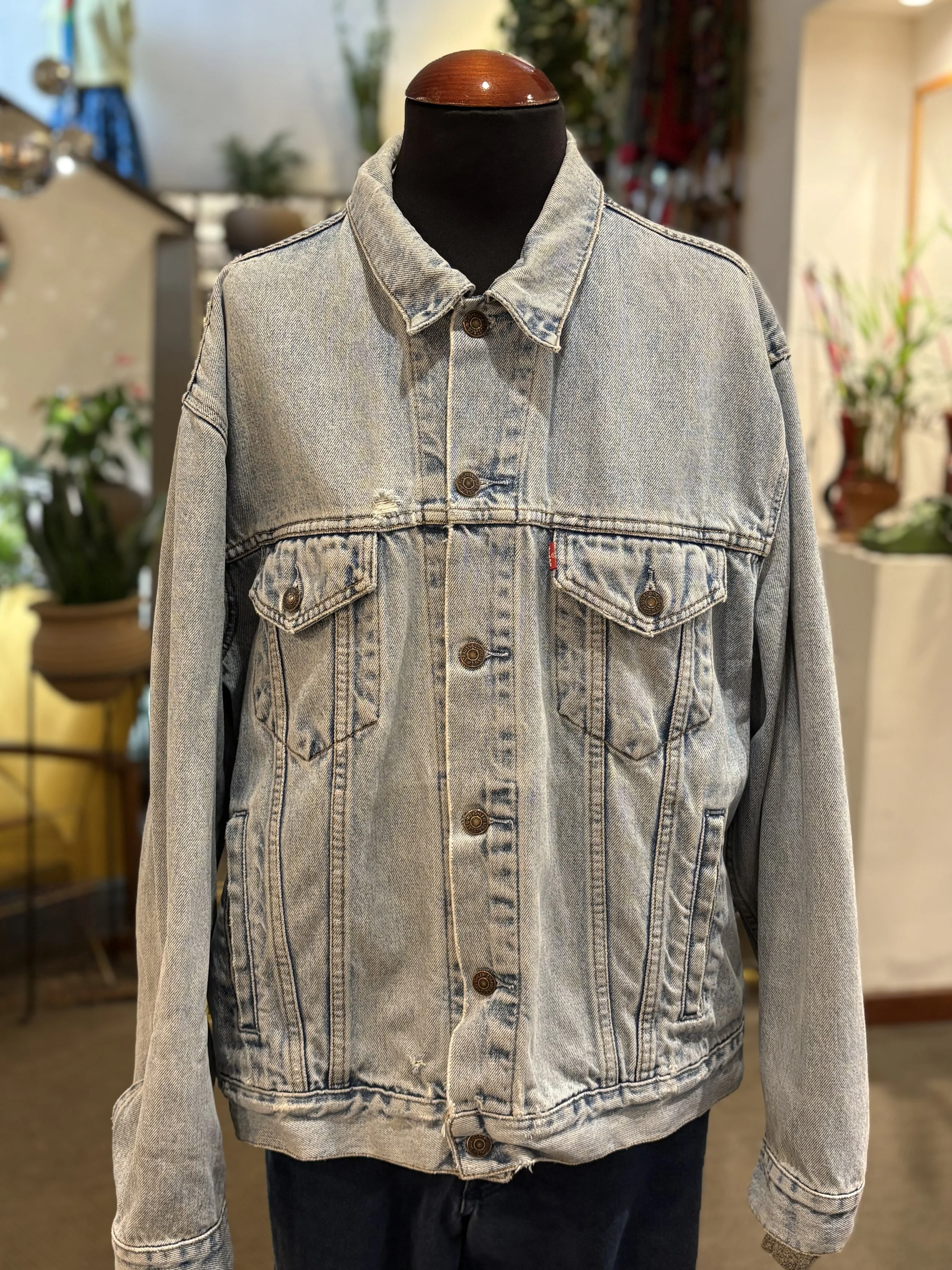 Vintage denim jacket de Levi Strauss años 80 made in italyl