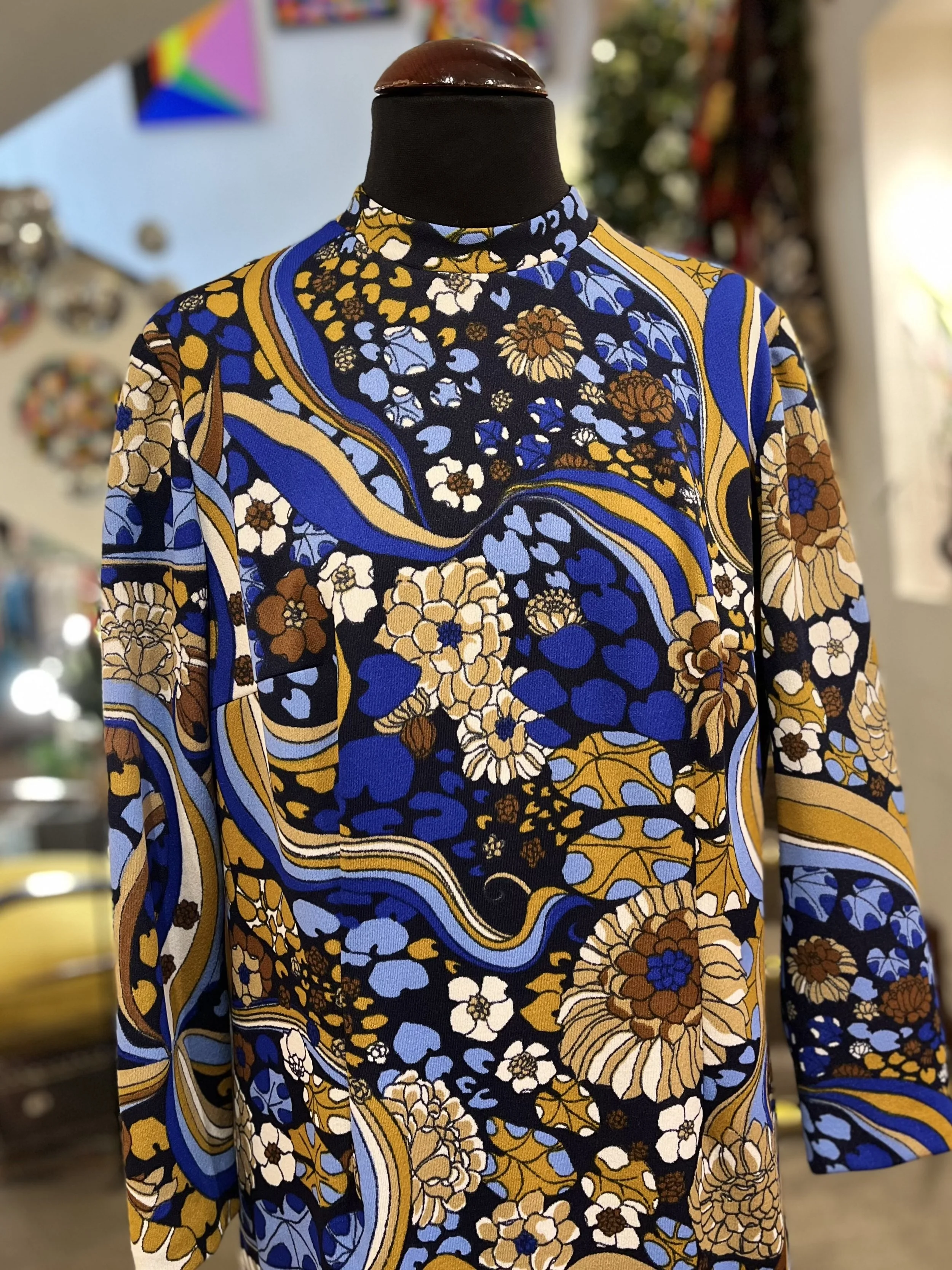 Vestido vintage psicodelia años 70 dress vintage boho