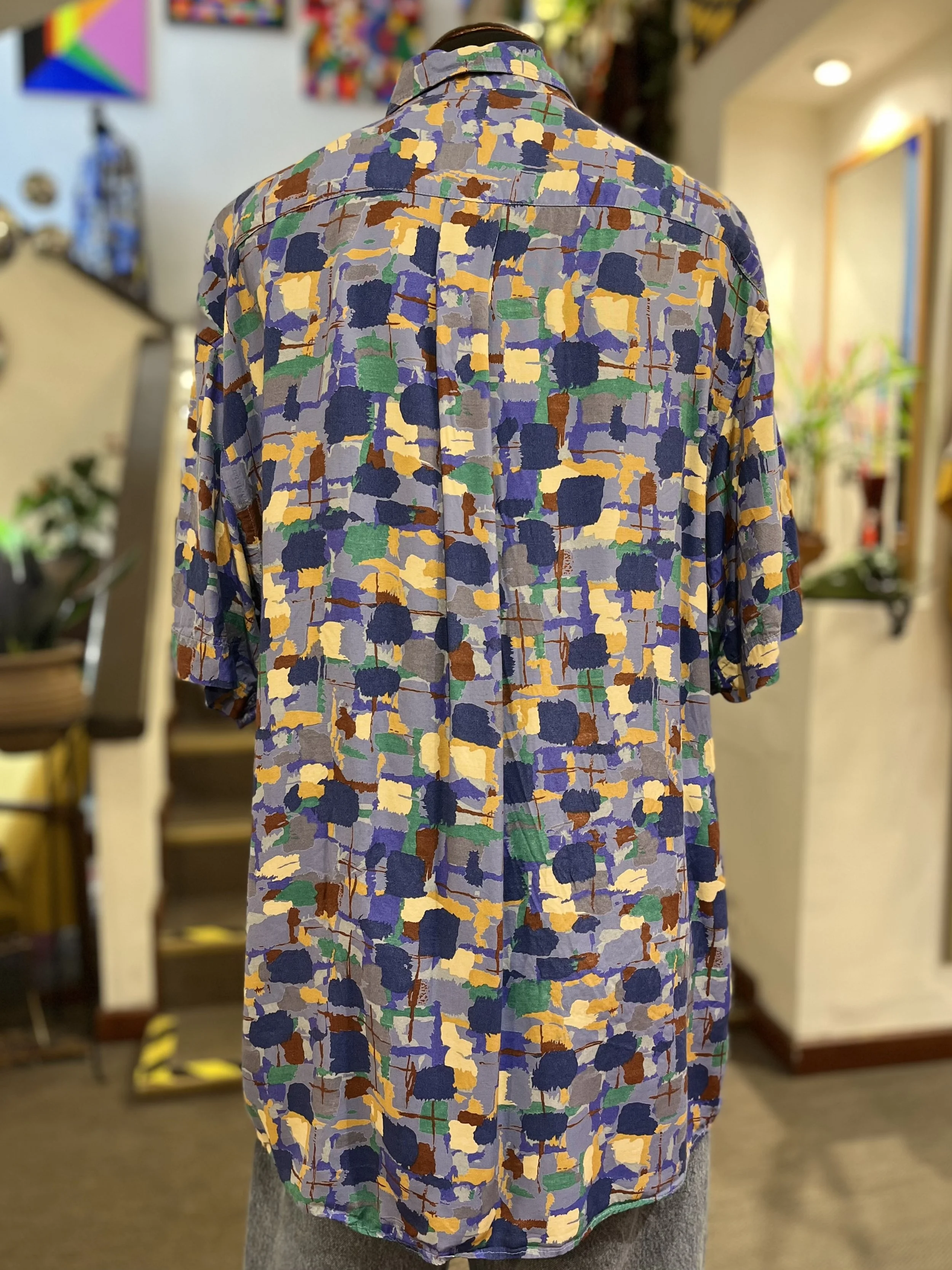 Camisa crazy vintage de manga corta años 90