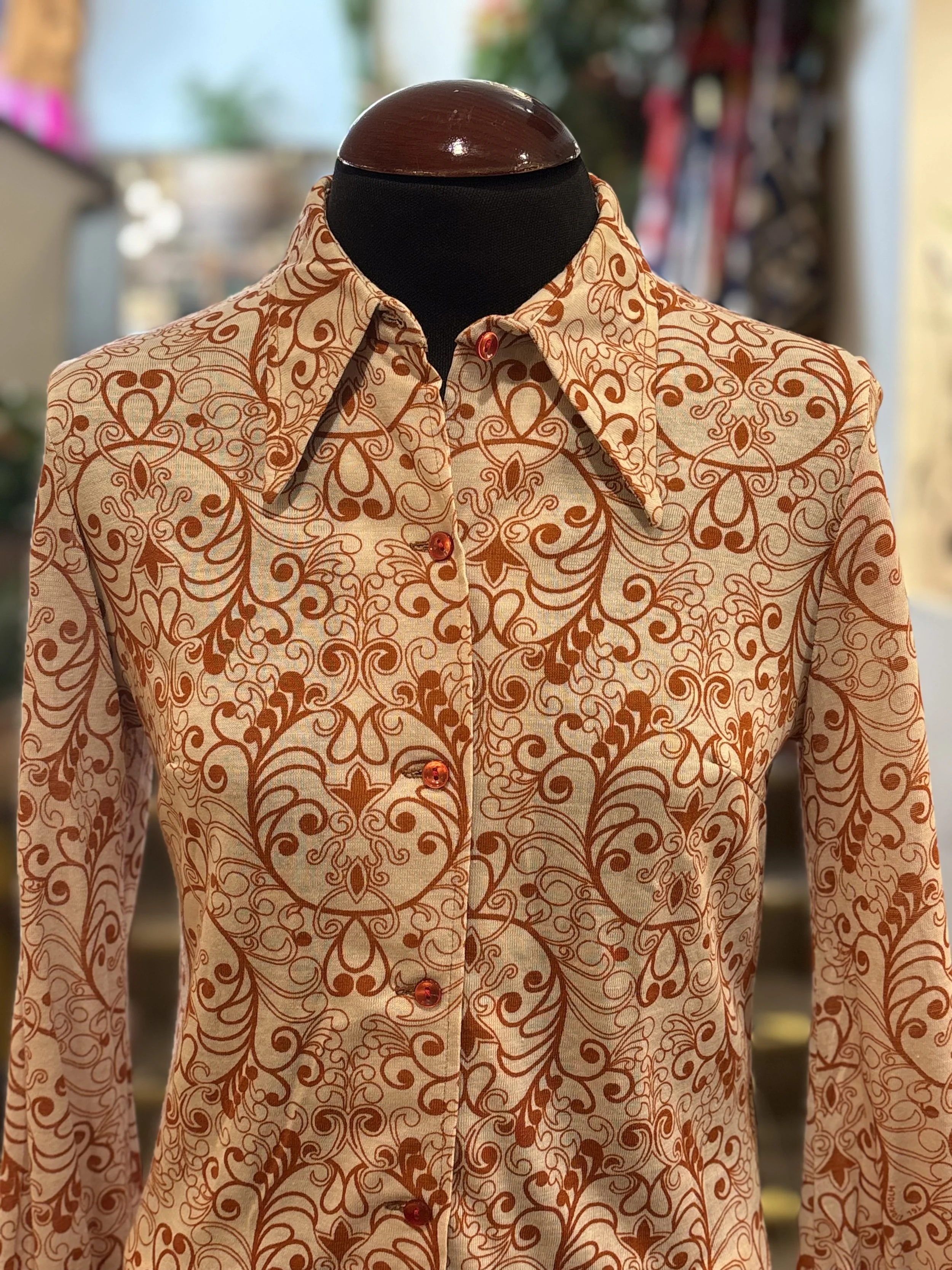 Camisa vintage TGL STOCKHOLM años 70 manga larga vintage shirts