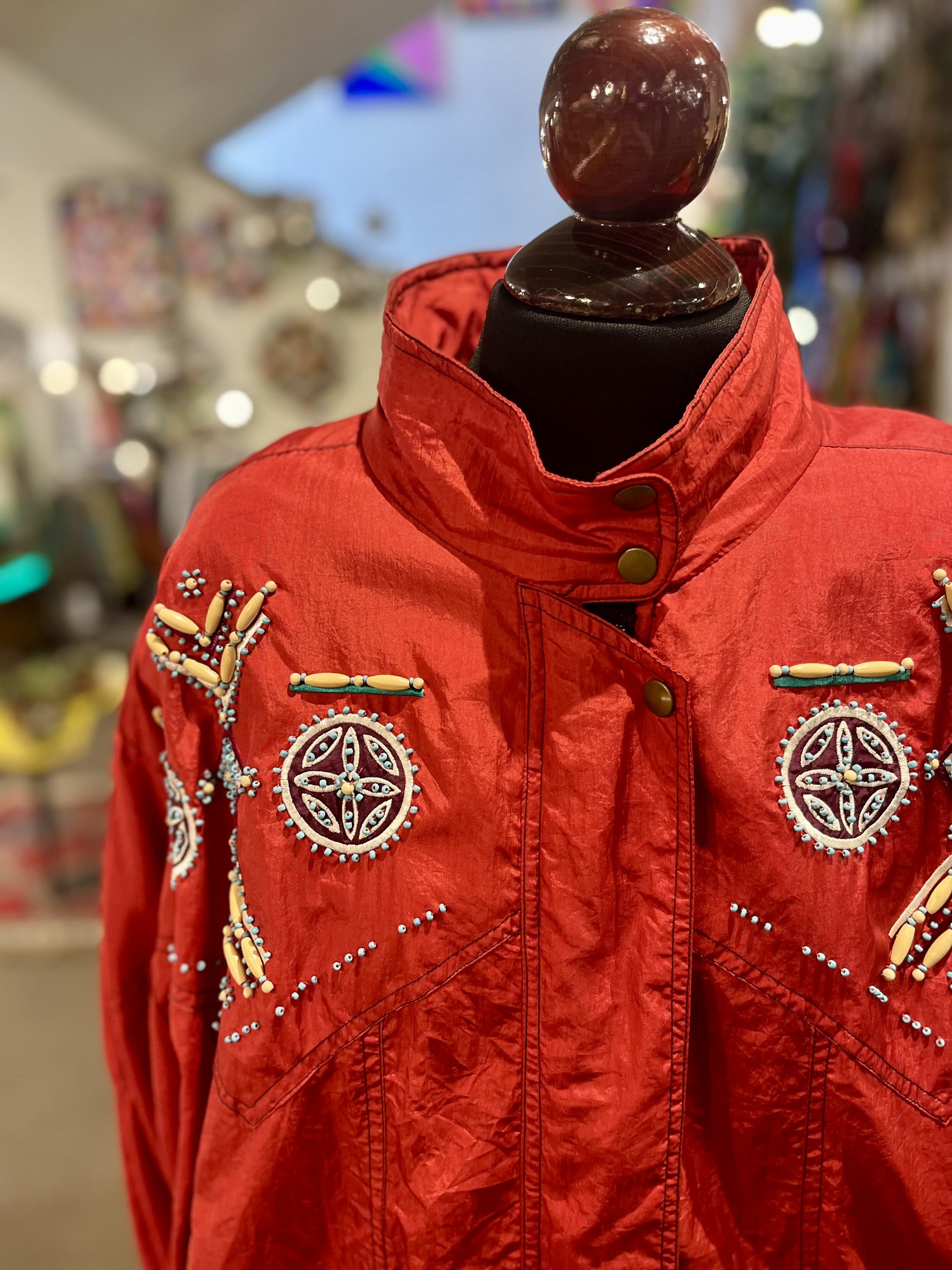 Crazy jacket color rojo años 90
