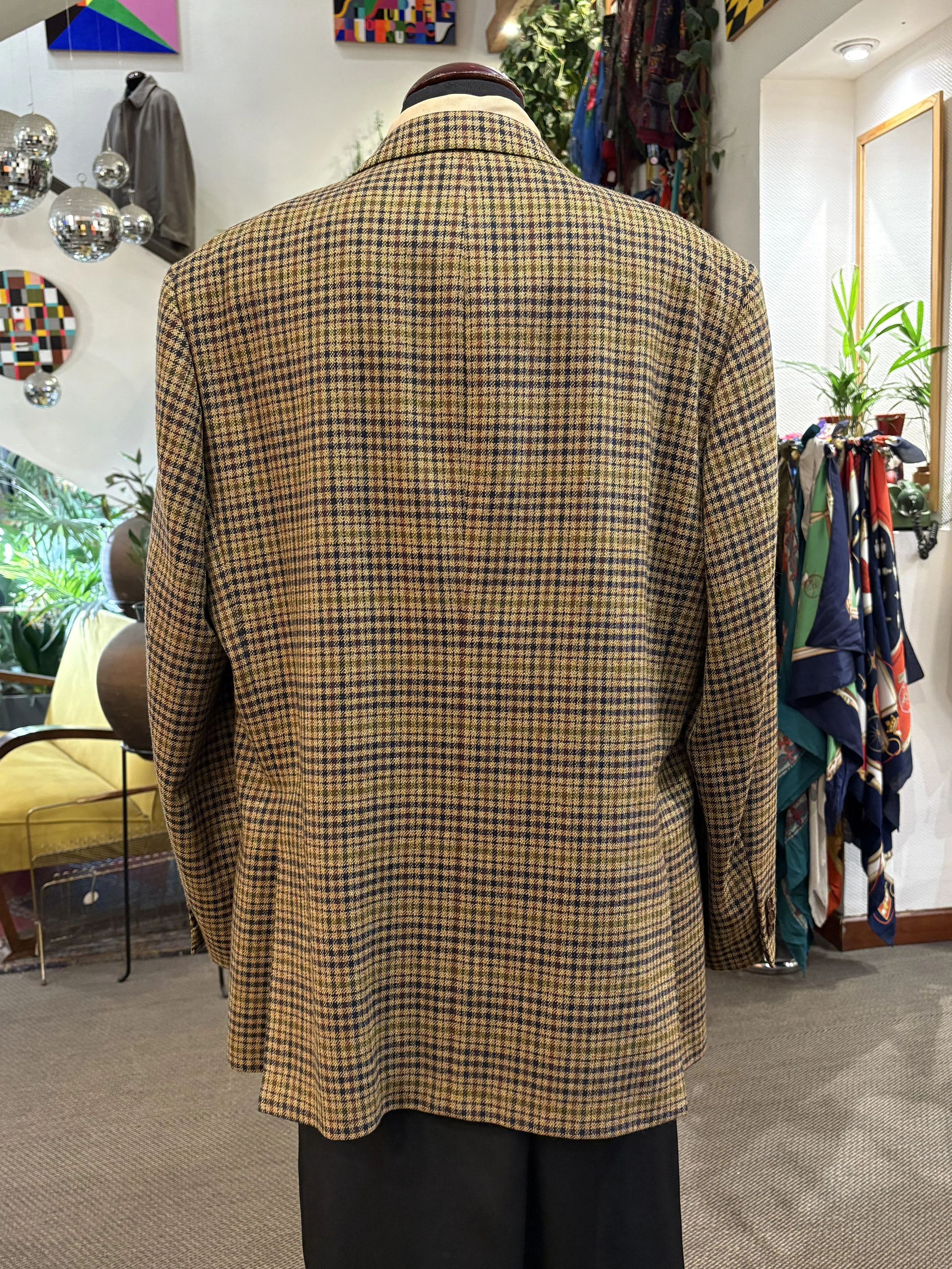 Blazer vintage Burberry de lana virgen de estambre años 2000