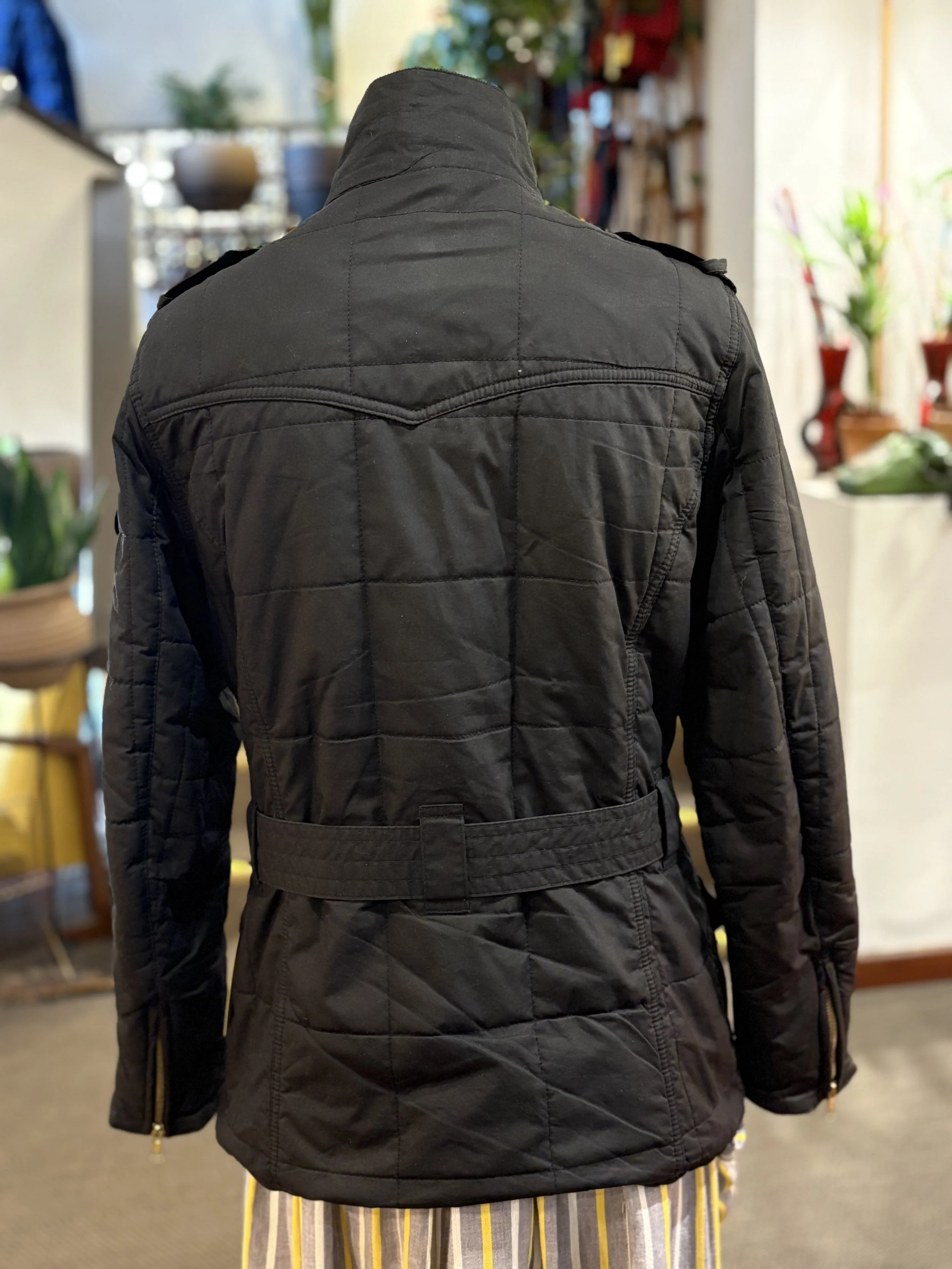 Barbour International wax jacket 100% algodón encerado para mujer