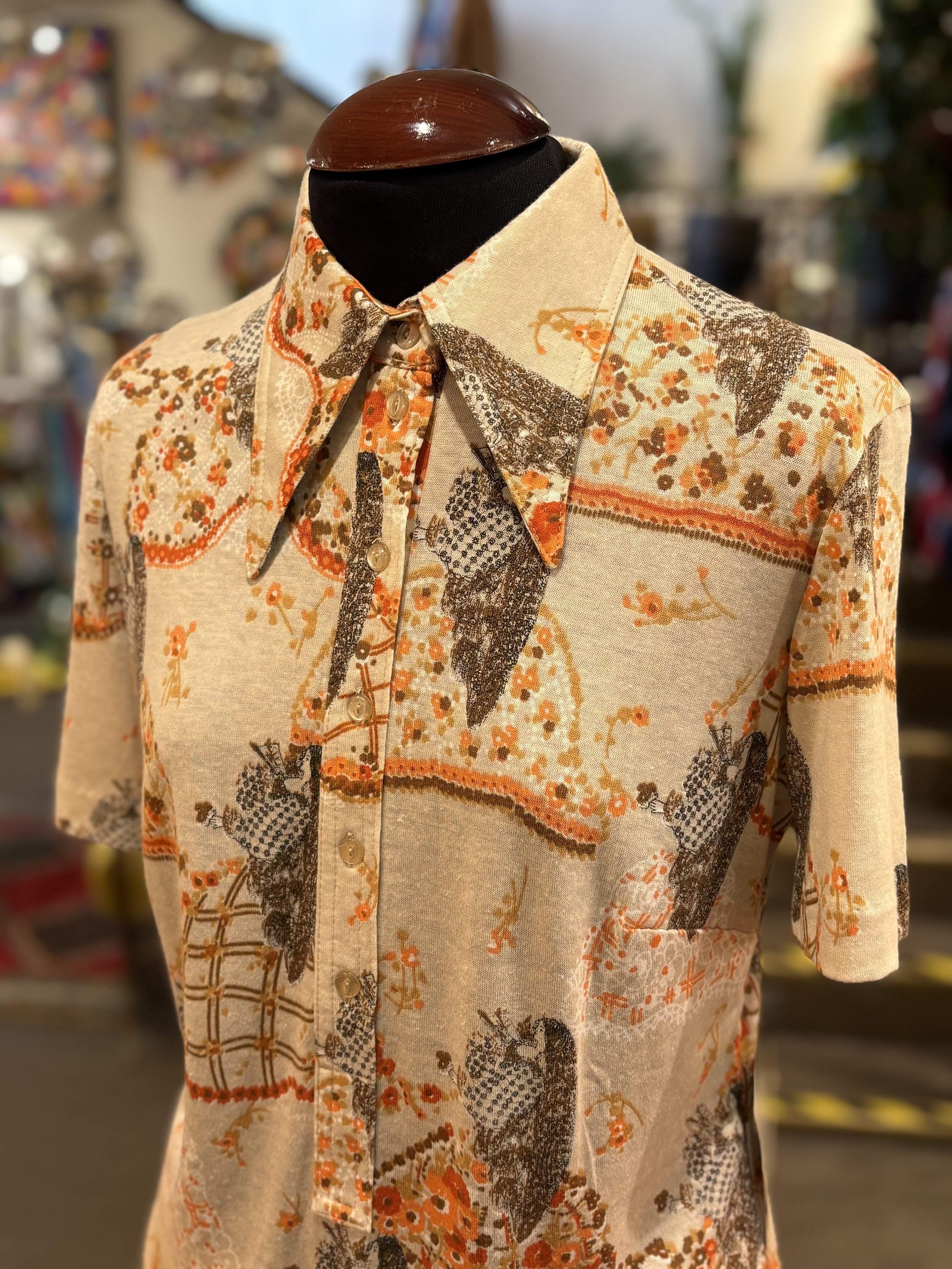 Camisa tipo polo vintage TGL STOCKHOLM años 70 made in finland
