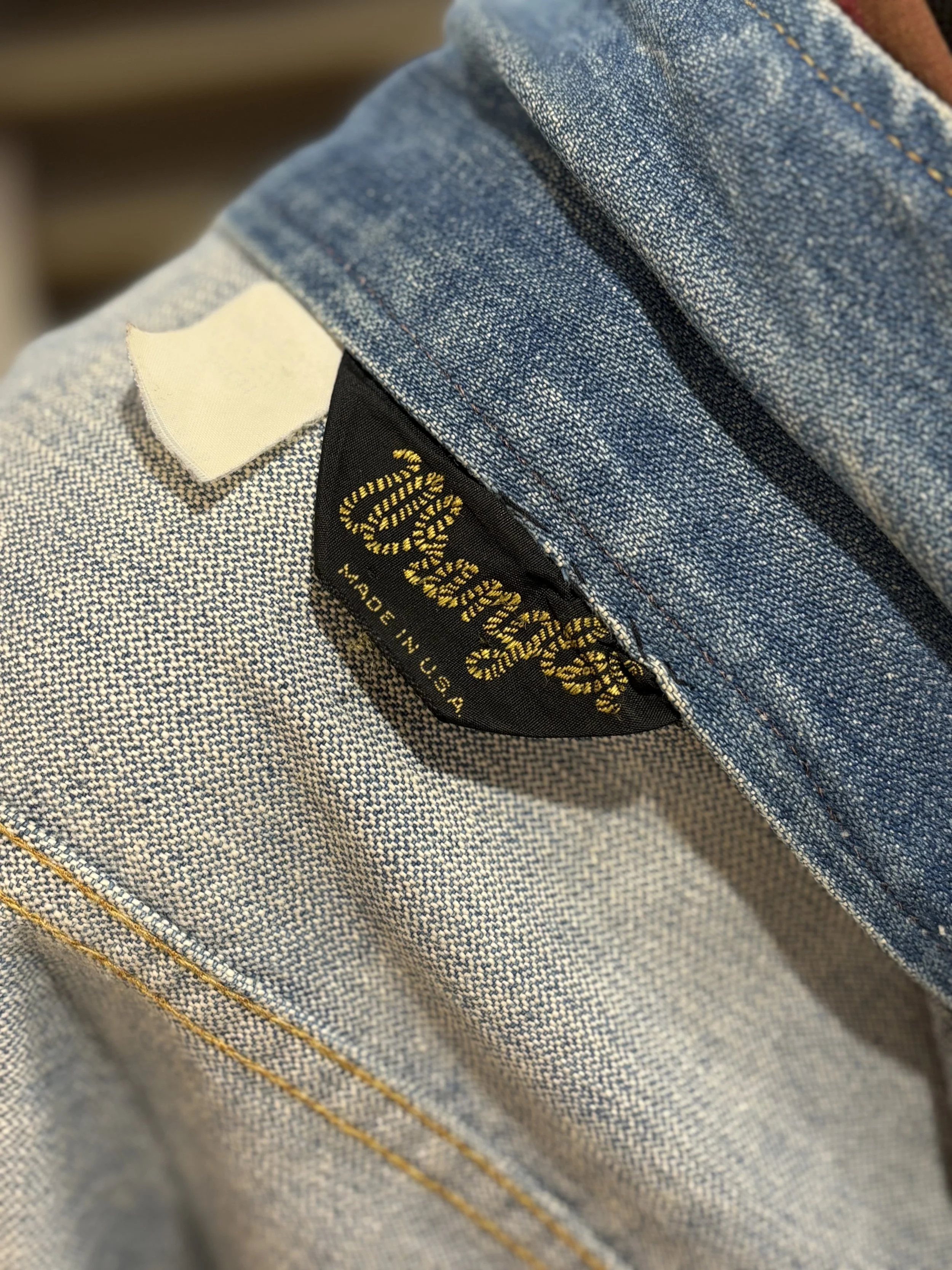 Chaqueta vintage vaquera Wrangler años 70 made in usa