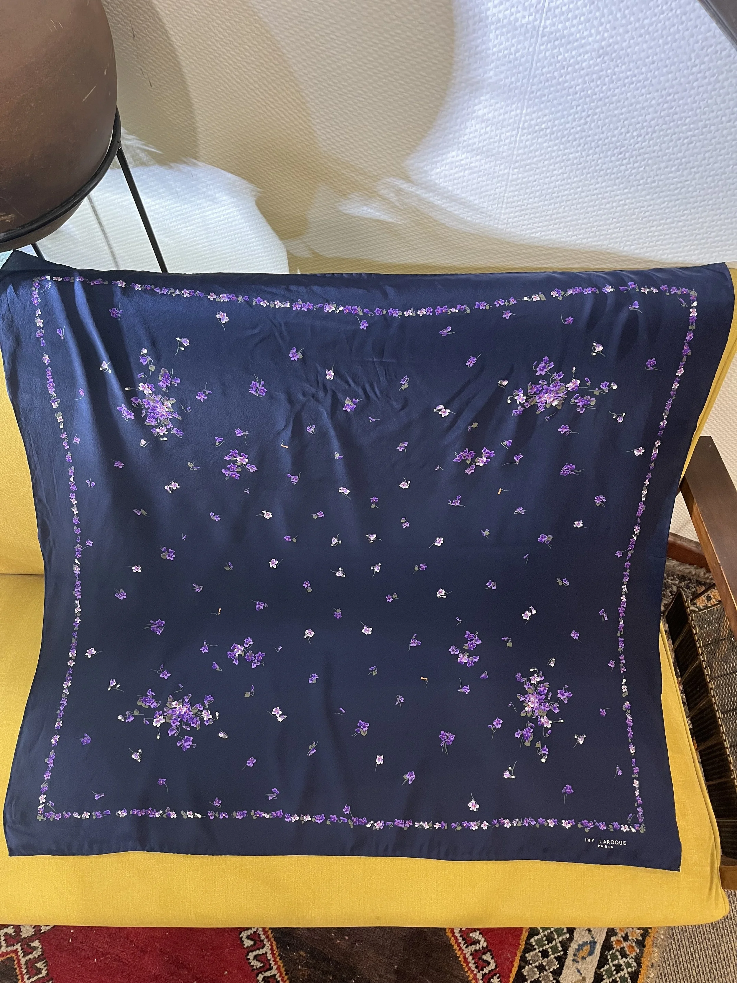 Pañuelo vintage de seda made in italy