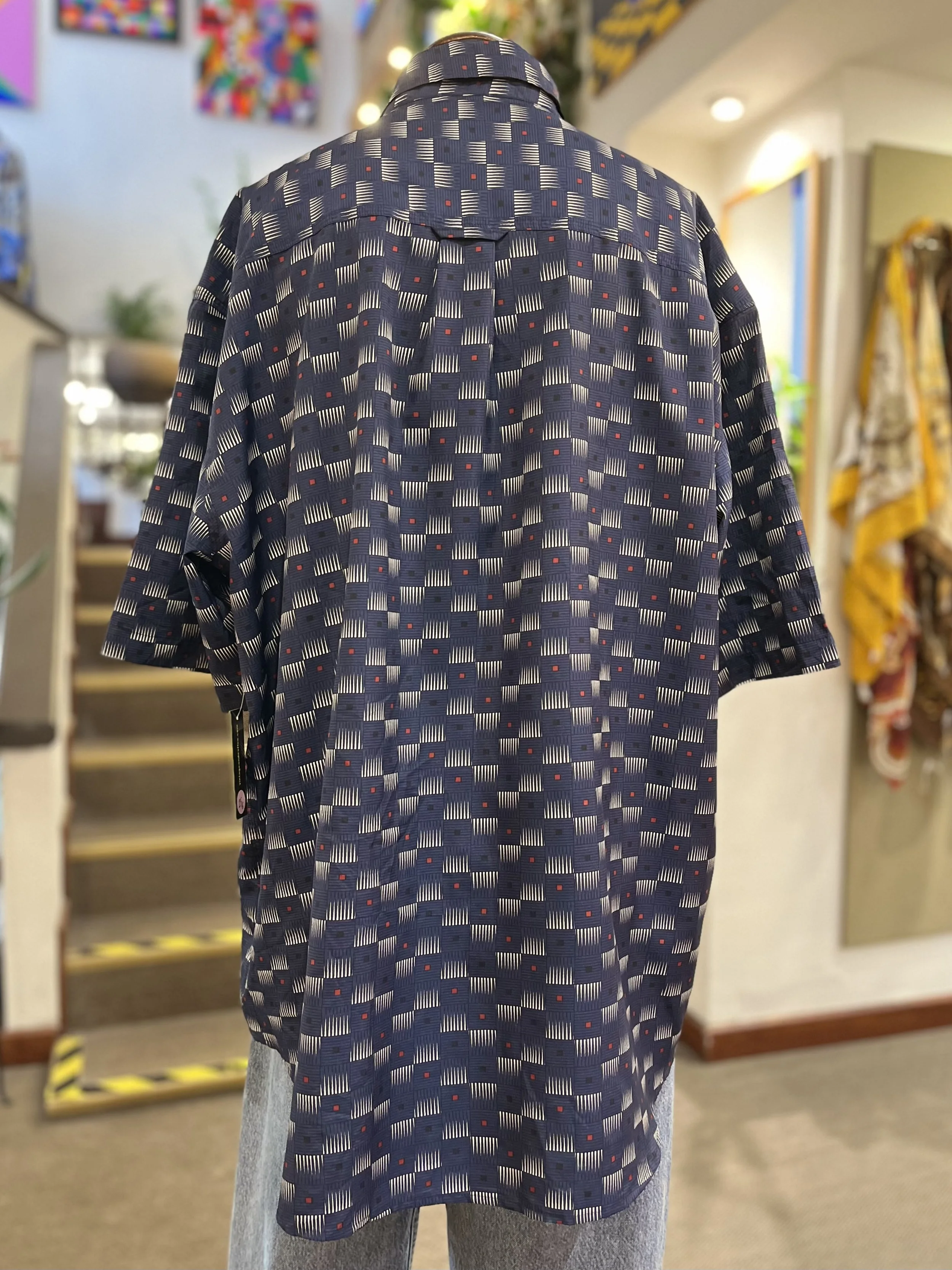 Camisa crazy vintage de manga corta años 90