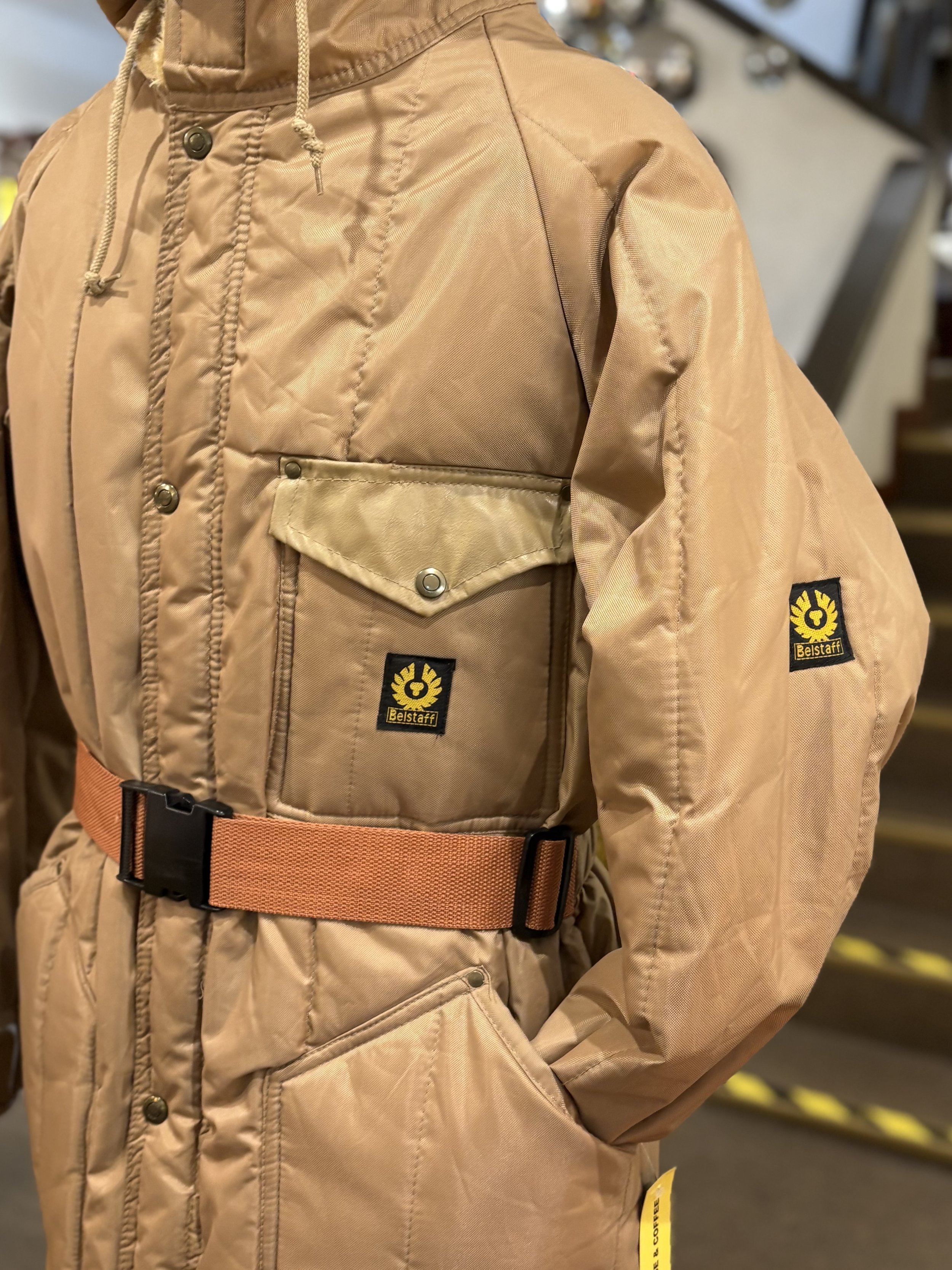 Parka vintage acolchada de Belstaff made in england años 80