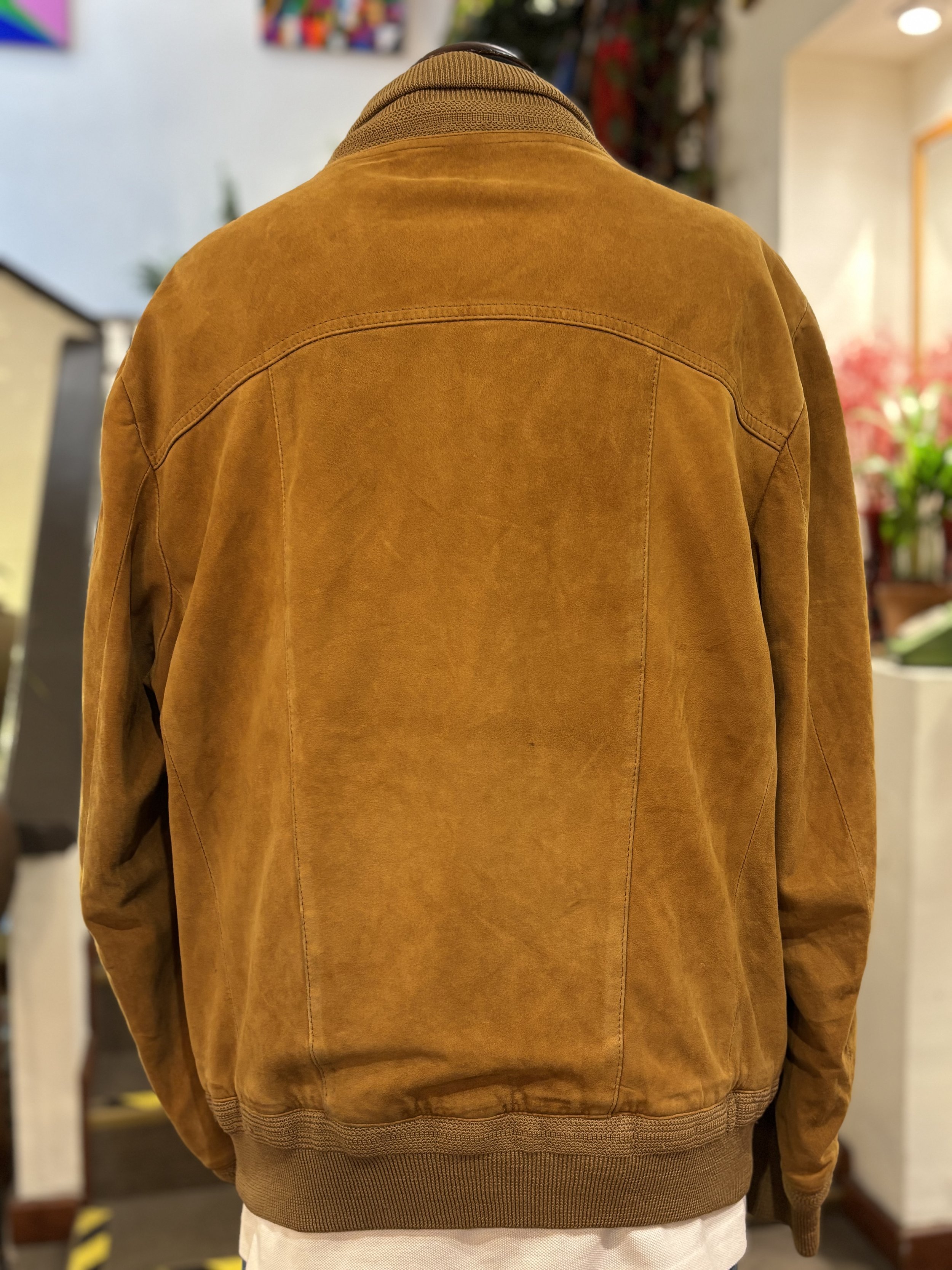 Chaqueta vintage de ante sude jacket vintage parte posterior