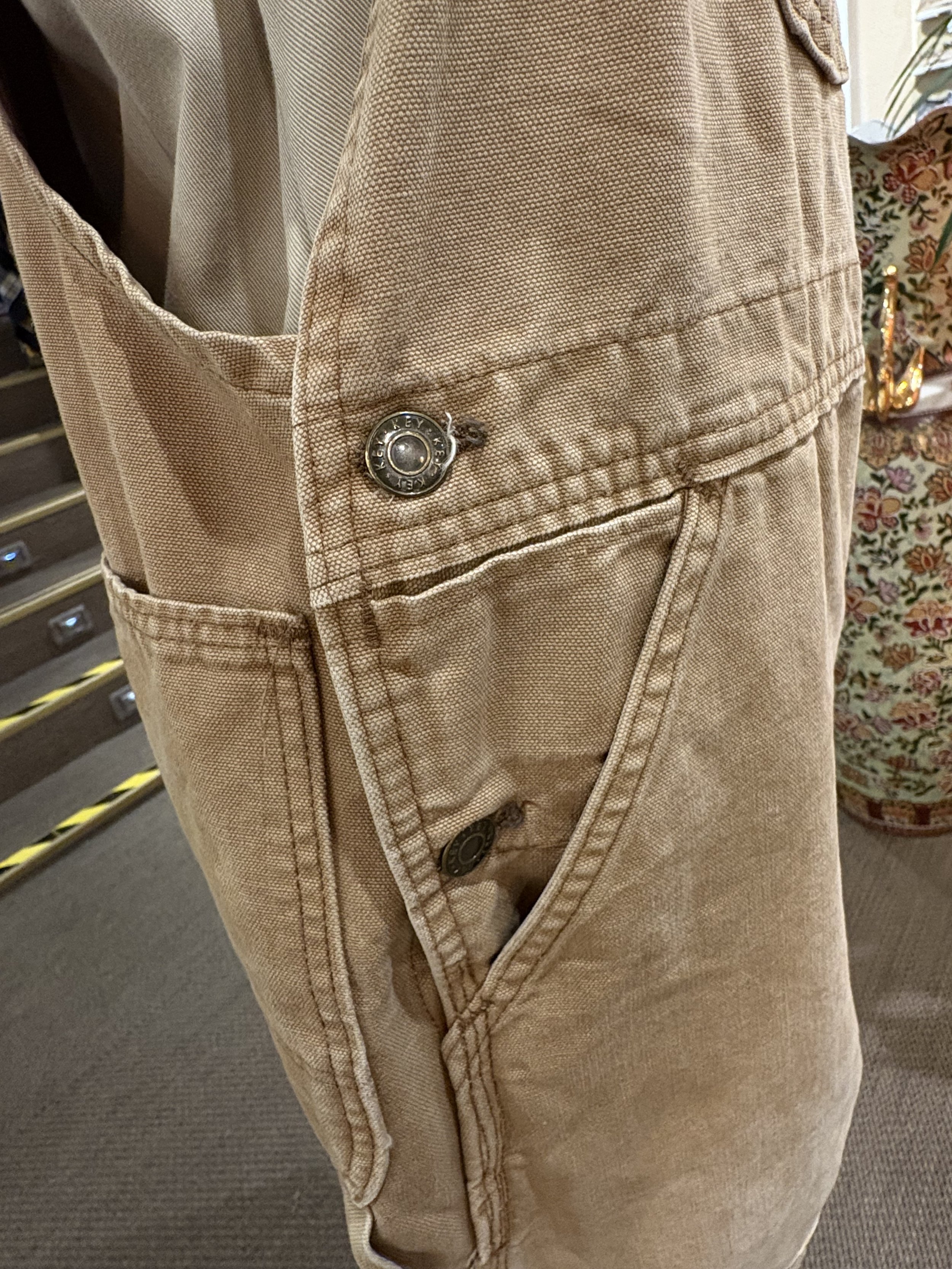 Peto vintage original Key Imperial de algodón grueso overalls vintage made in USA