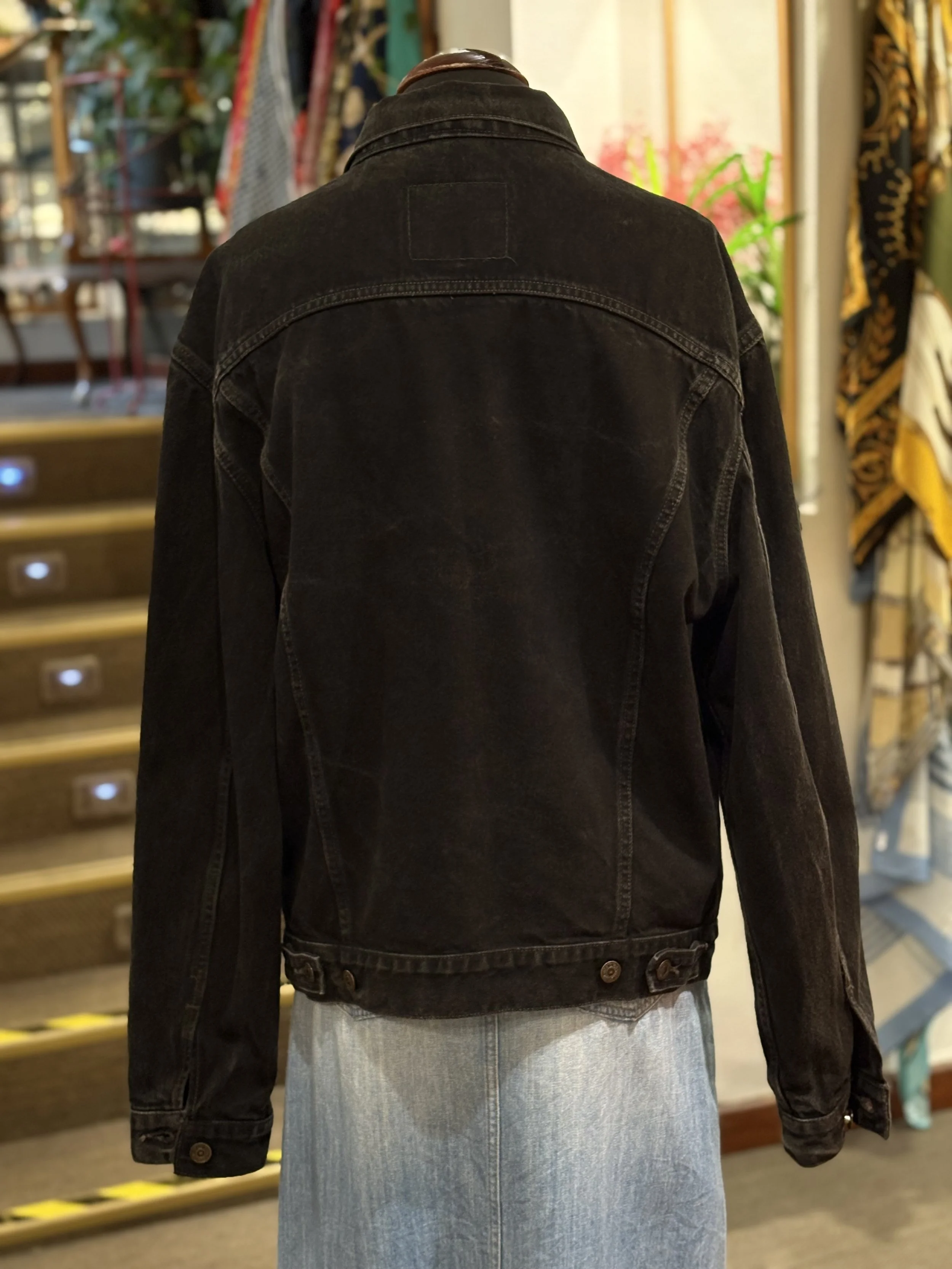 Chaqueta vaquera vintage de Levis años 90 denim negro