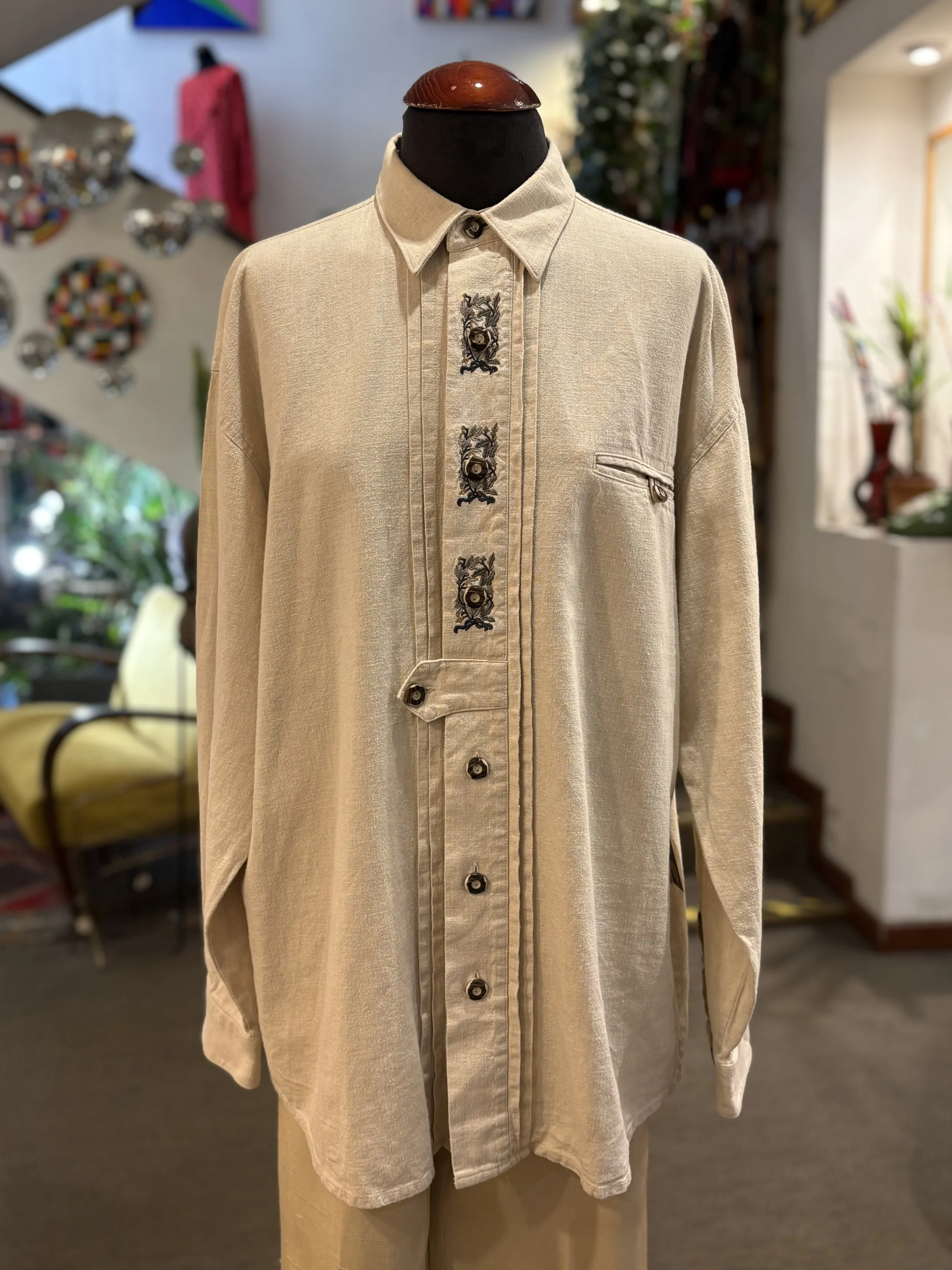 Camisa tirolesa "GRUBIG TRACHTEN"