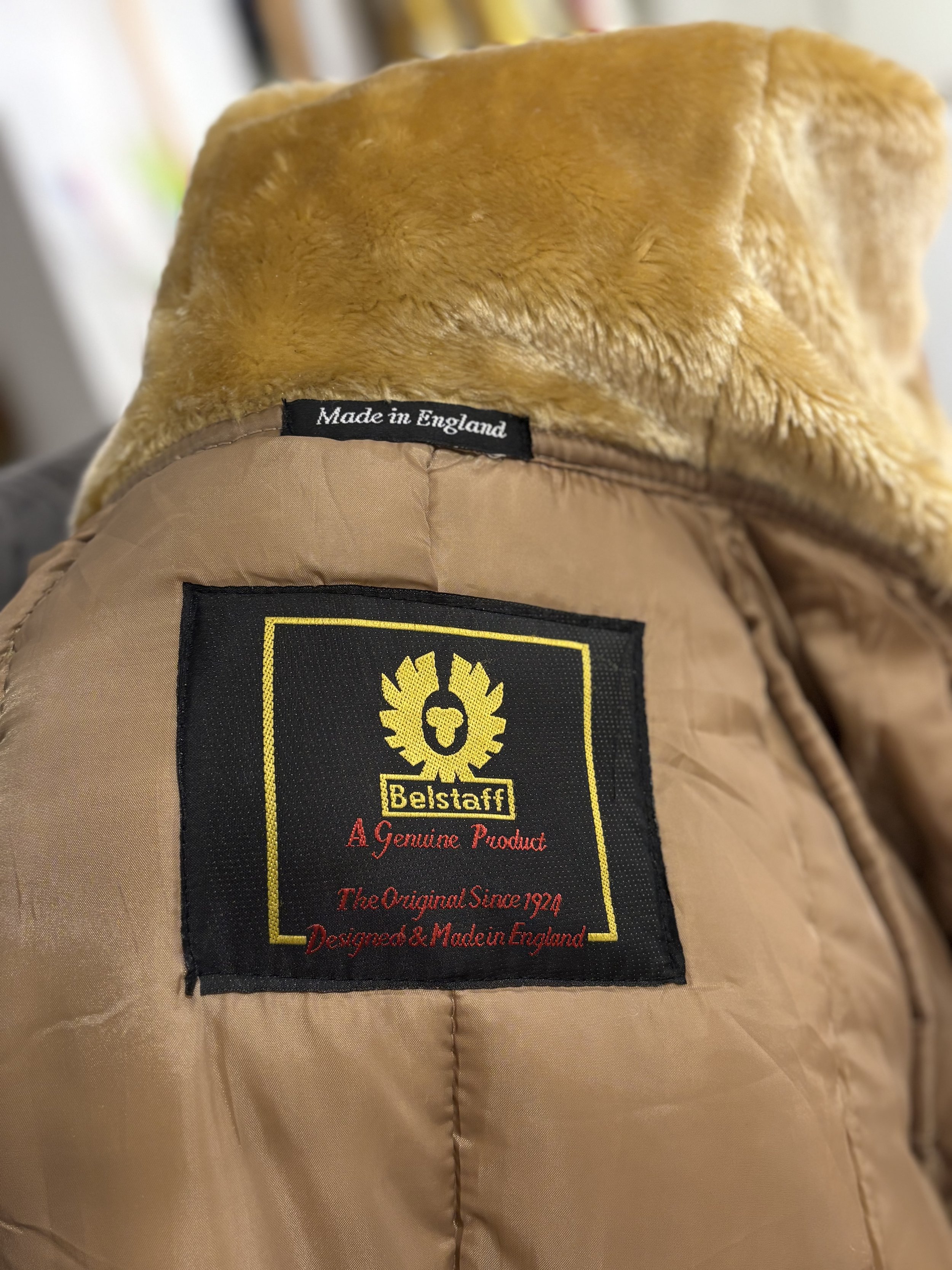 Parka vintage acolchada de Belstaff made in england años 80