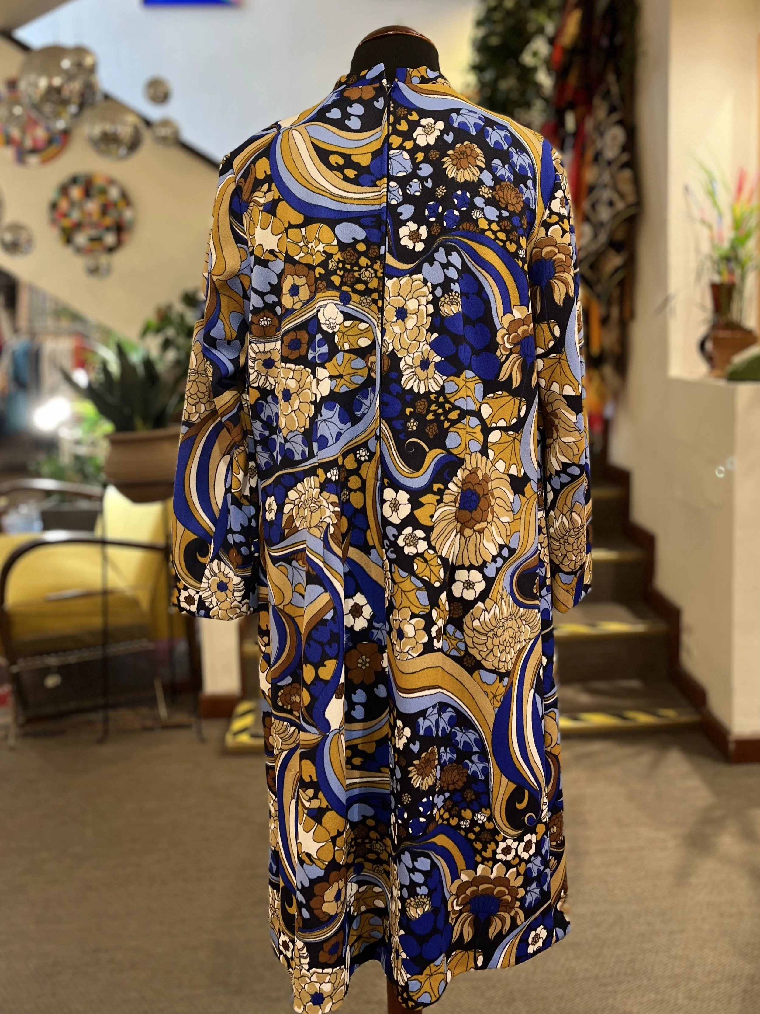 Vestido vintage psicodelia años 70 dress vintage boho