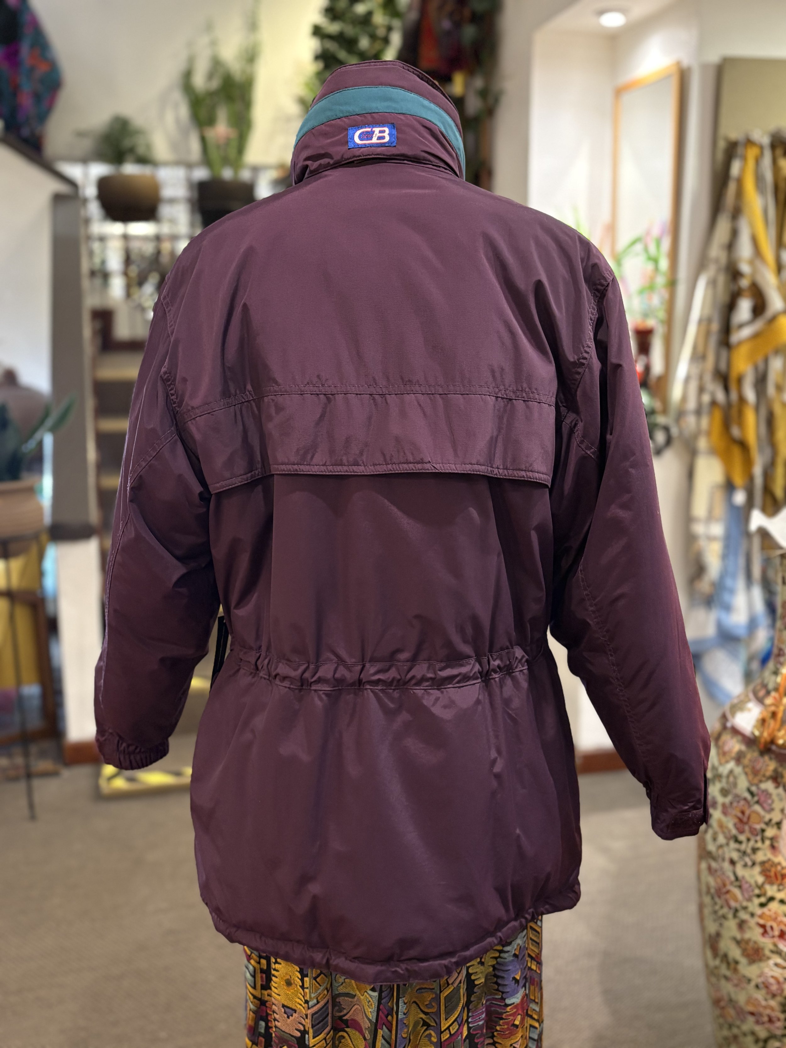 Chaqueta vintage de esquí CB Sport de plumón y pluma años 90