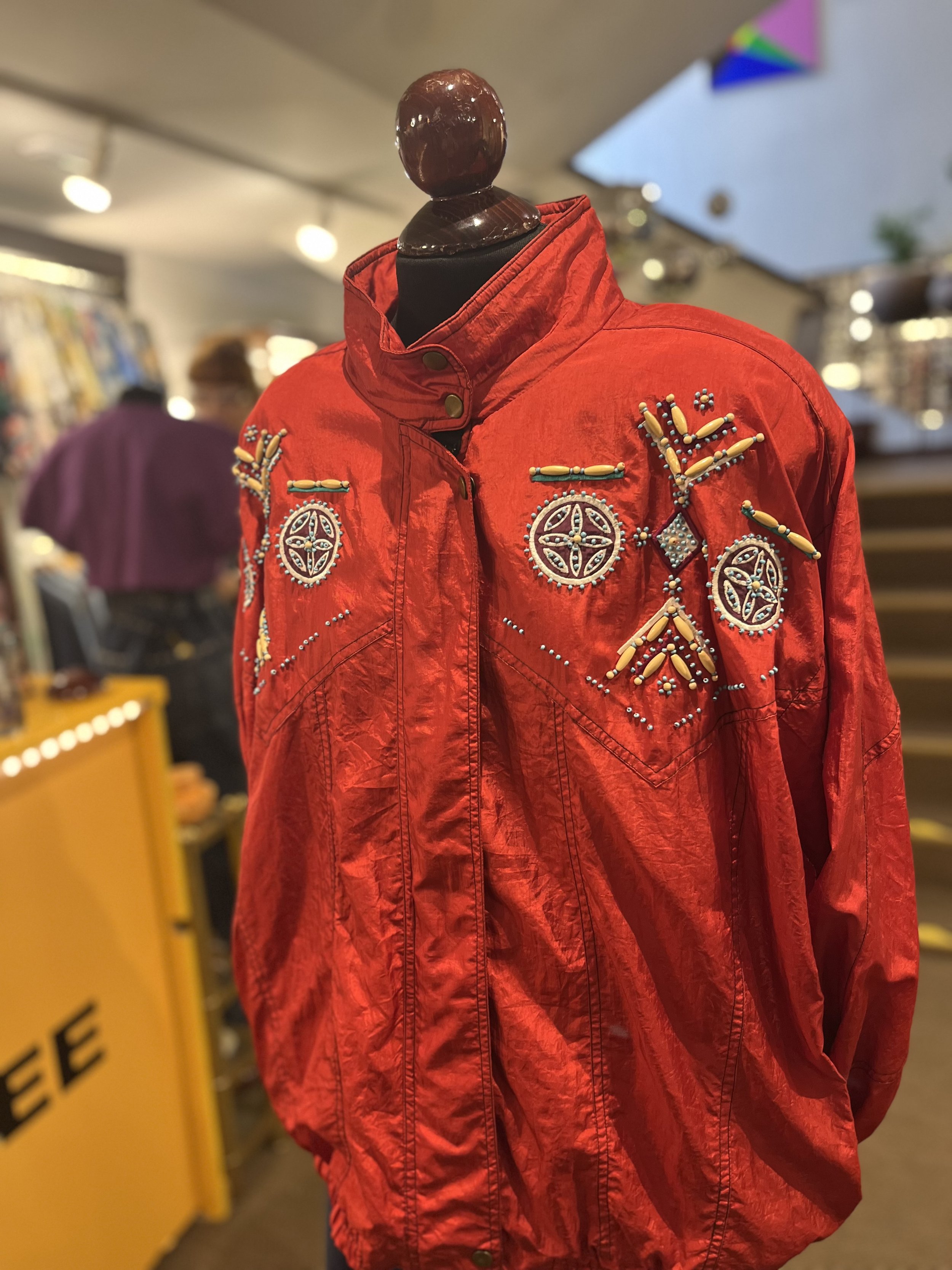 Crazy jacket color rojo años 90