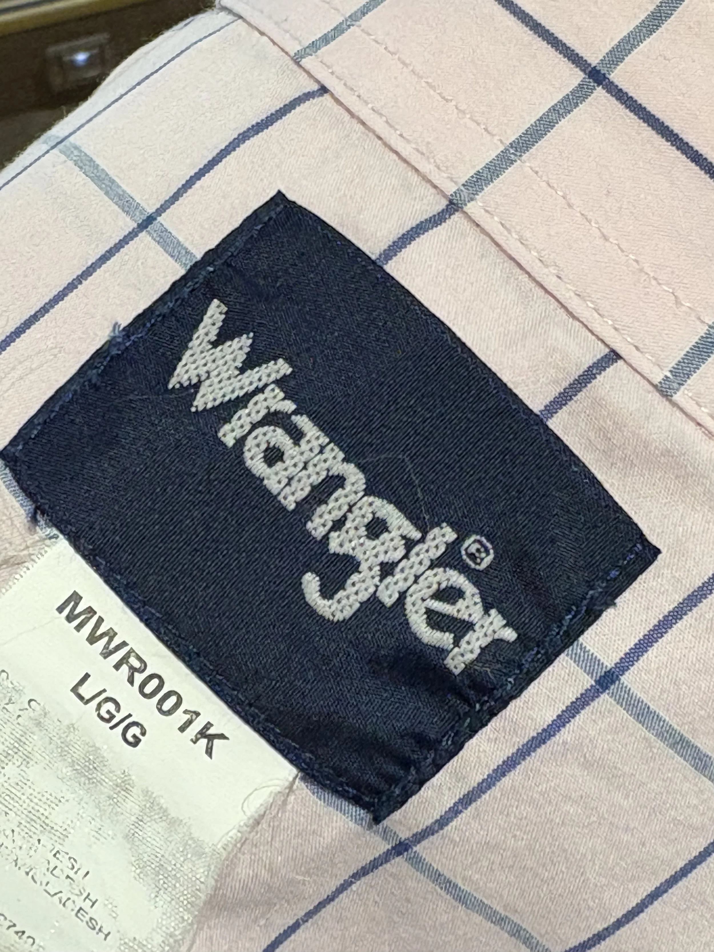 Camisa vintage western cowboy cut Wrangler USA