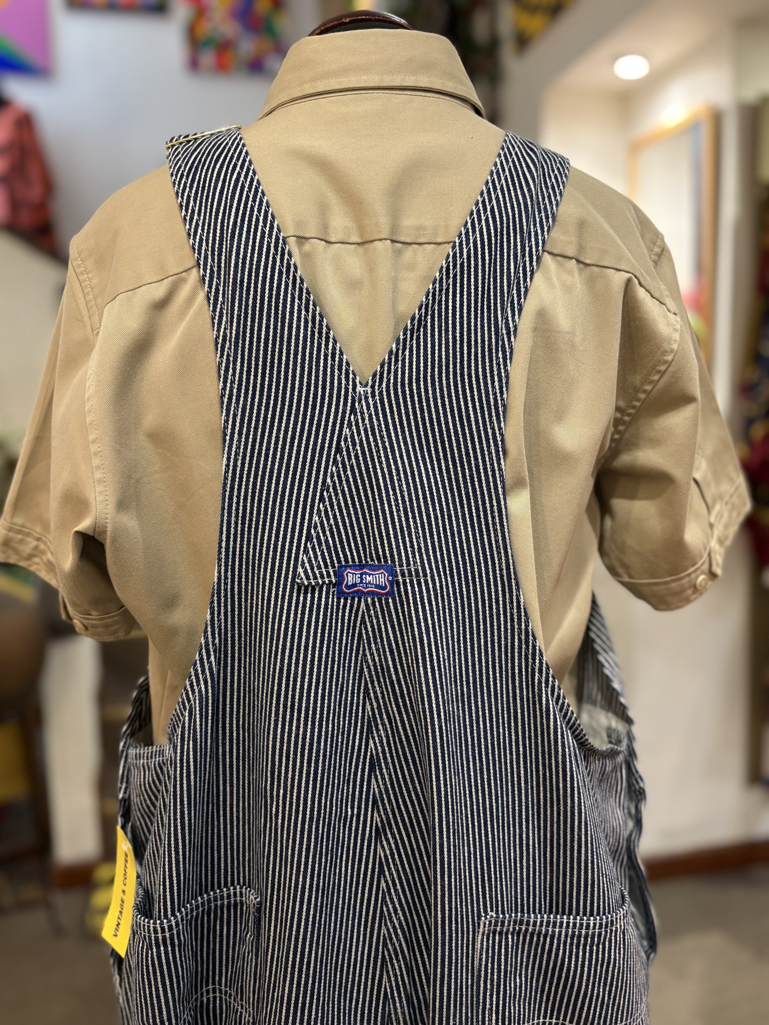 Peto vintage original hickory stripe Big-Smith overalls vintage