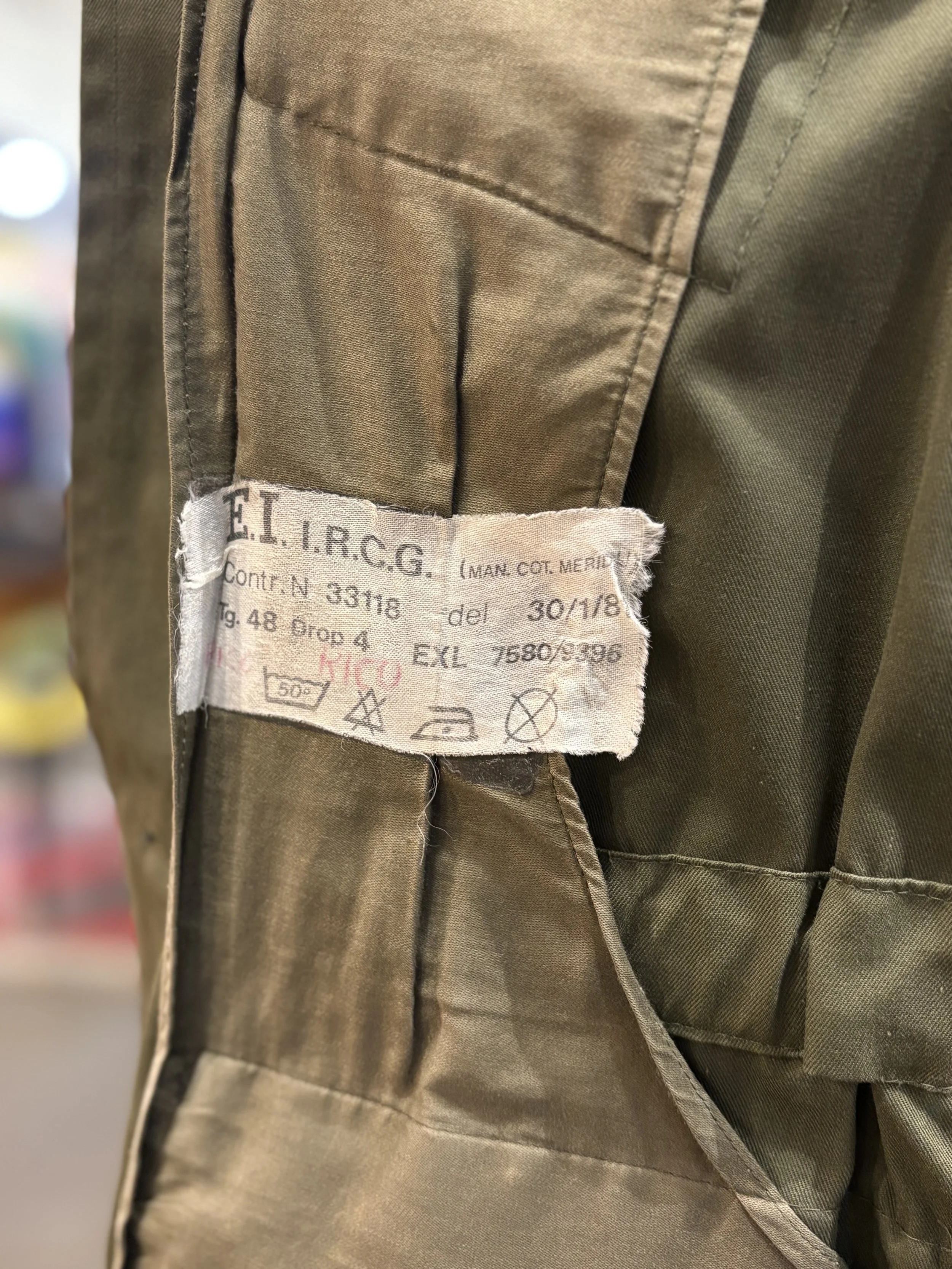 Chaqueta vintage militar oficial del ejercito italiano años 80