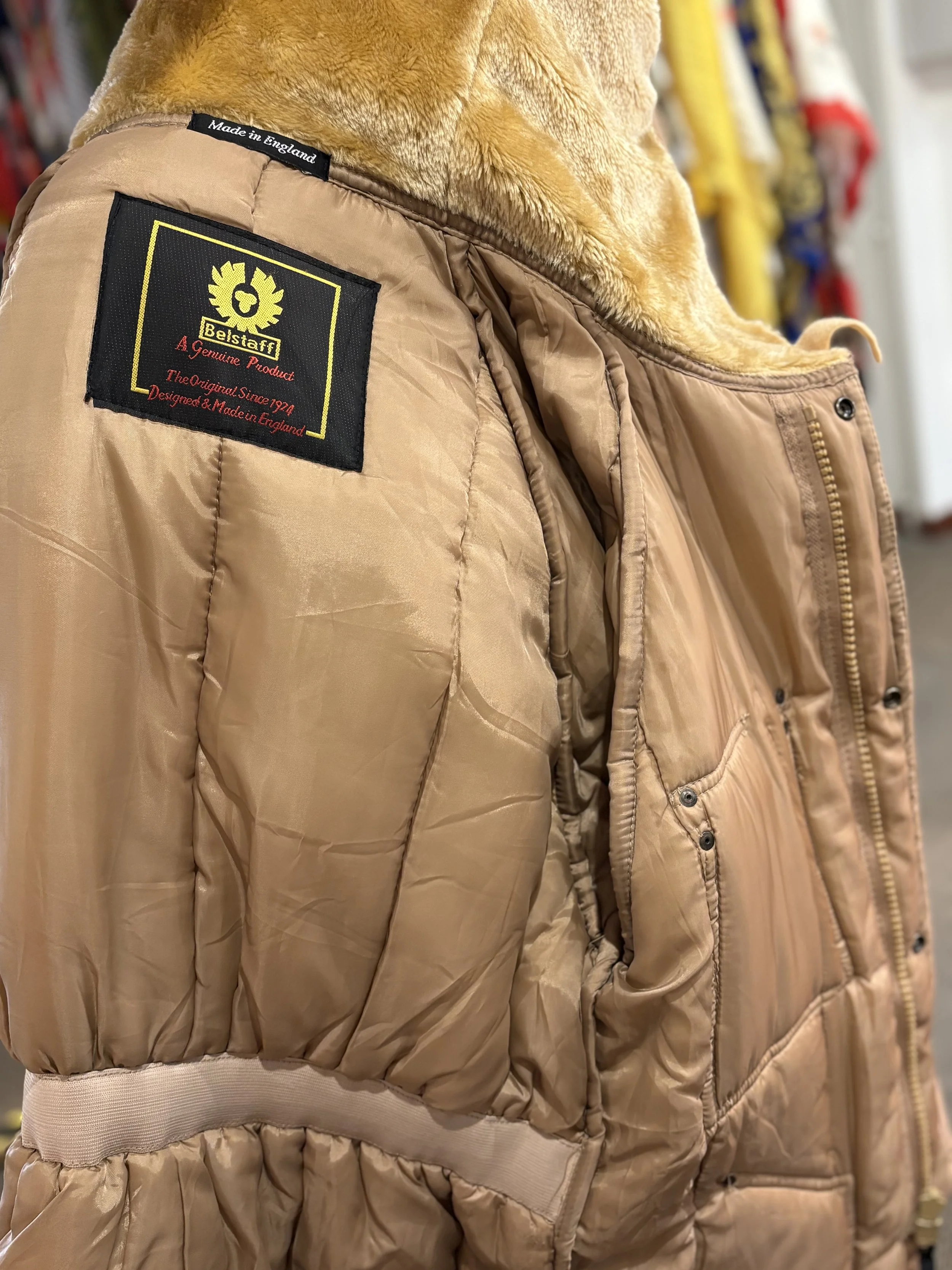 Parka vintage acolchada de Belstaff made in england años 80