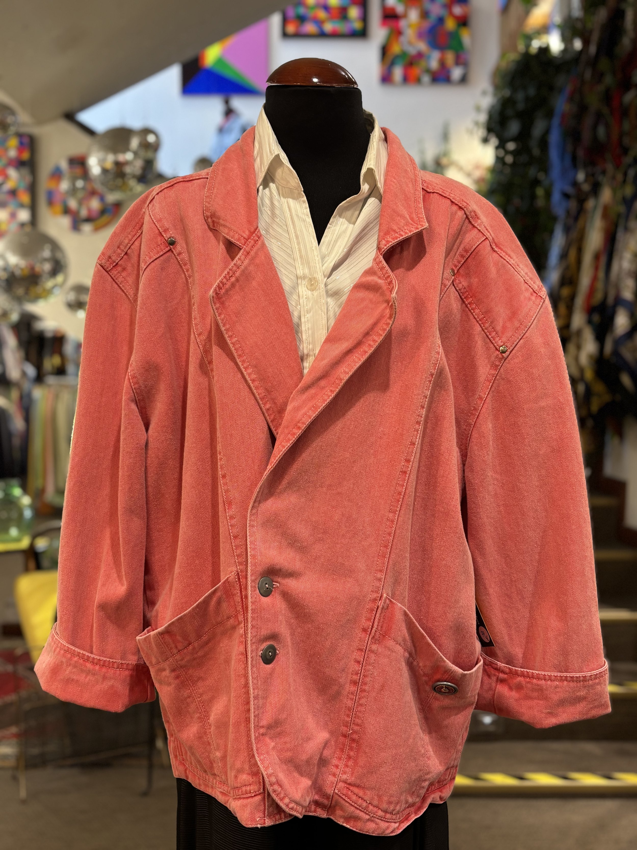 Chaqueta vintage vaquera denim A menos cuarto